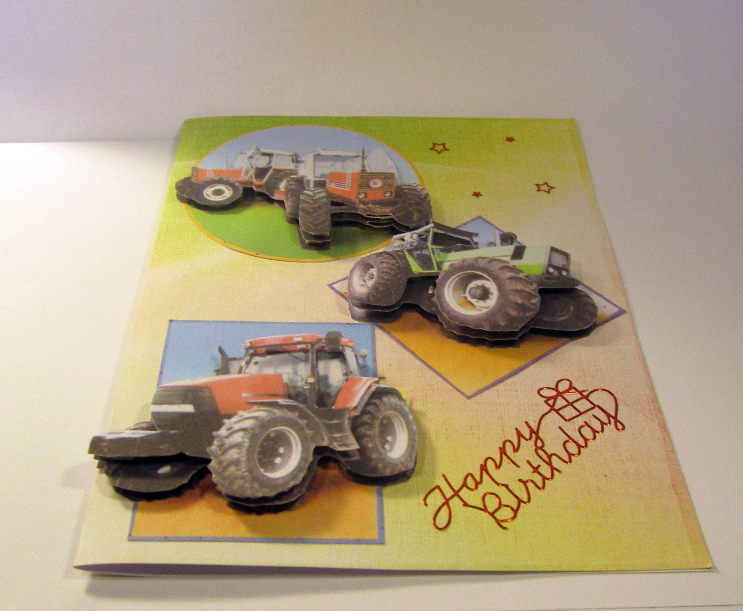 Carte D Anniversaire Tracteur Par Creactionducoeur