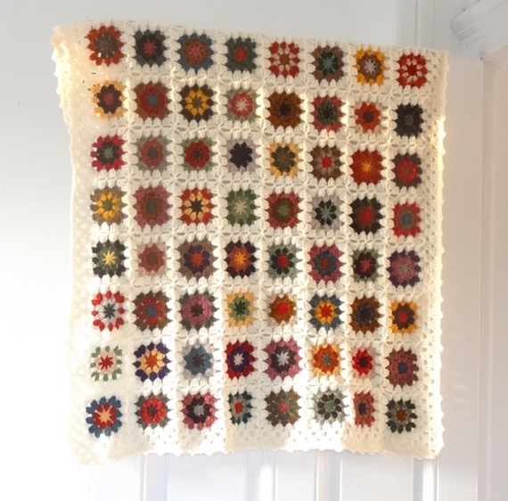 Couverture Bebe Granny Crochet En Laine Couleurs D Automne Accessoires Bebe Par La Sorciere Habite Au 28