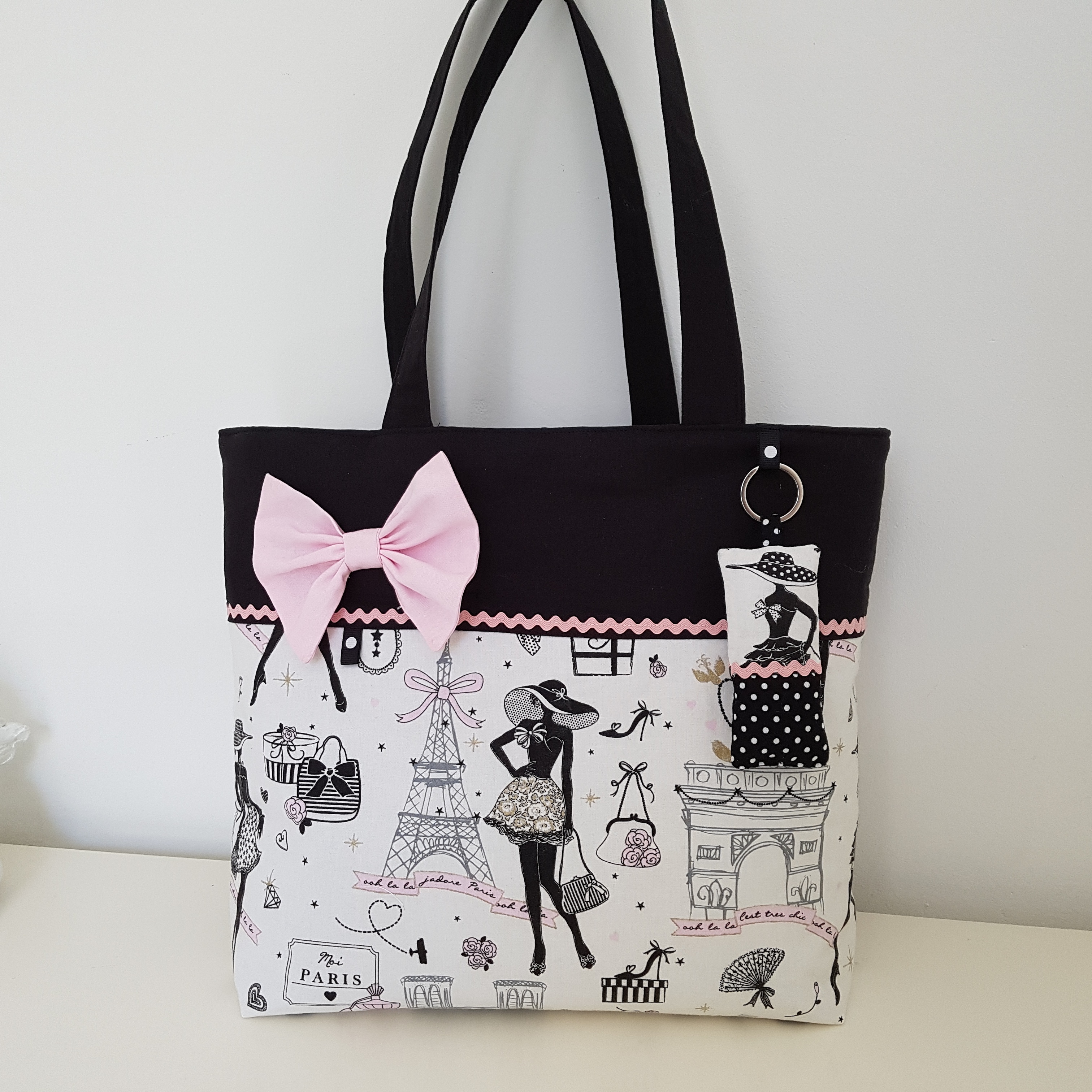 Sac cabas fait main tissus cheap
