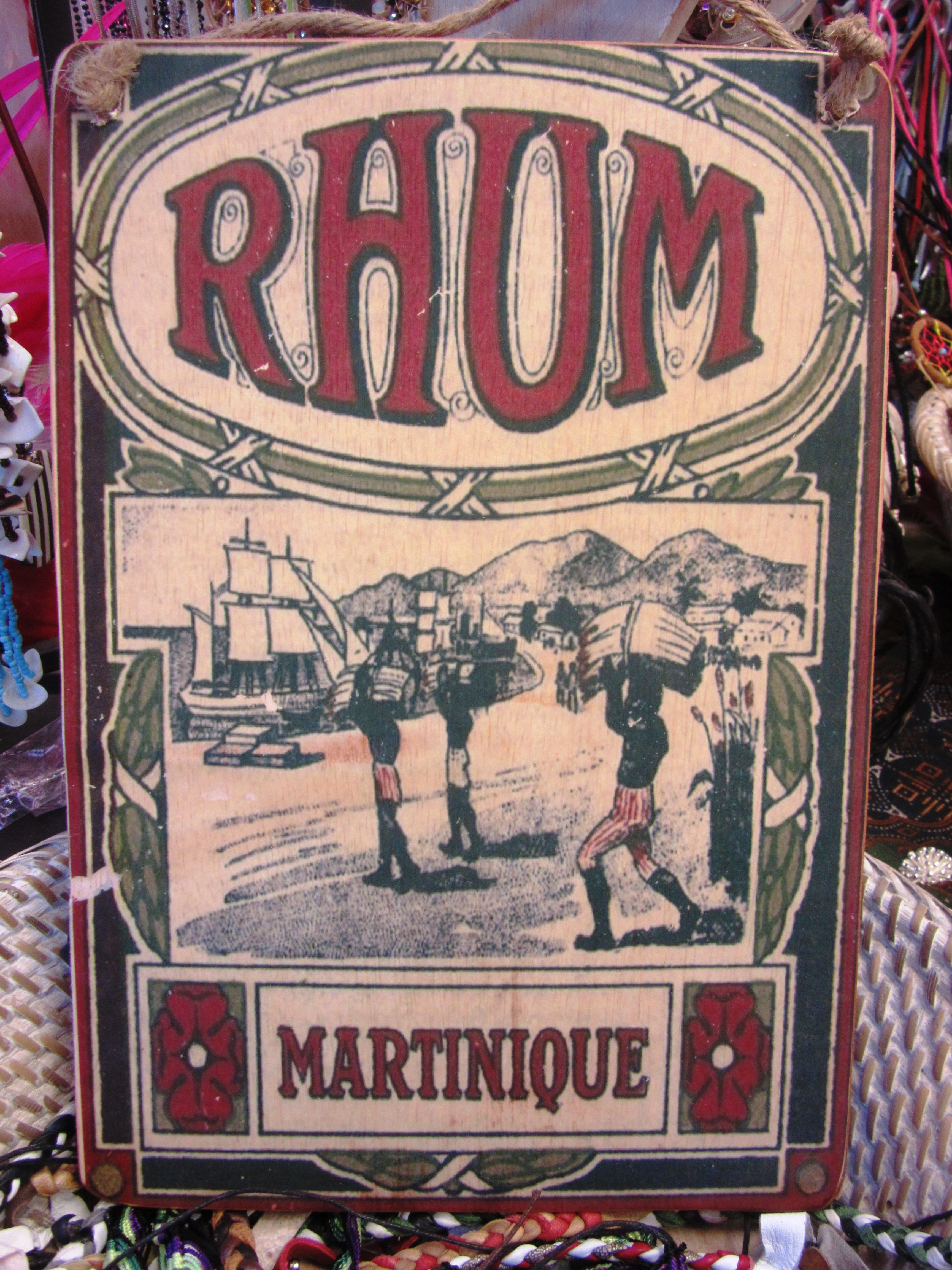 Panneau Bois Imprime Vintage Rhum Martinique 19x29 Cm Imprimes Par Decorum