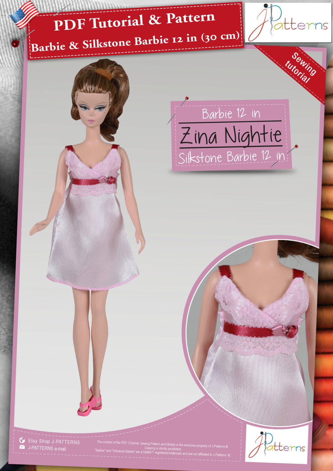 The Wedding Day sewing pattern for the Silkstone Barbie doll
