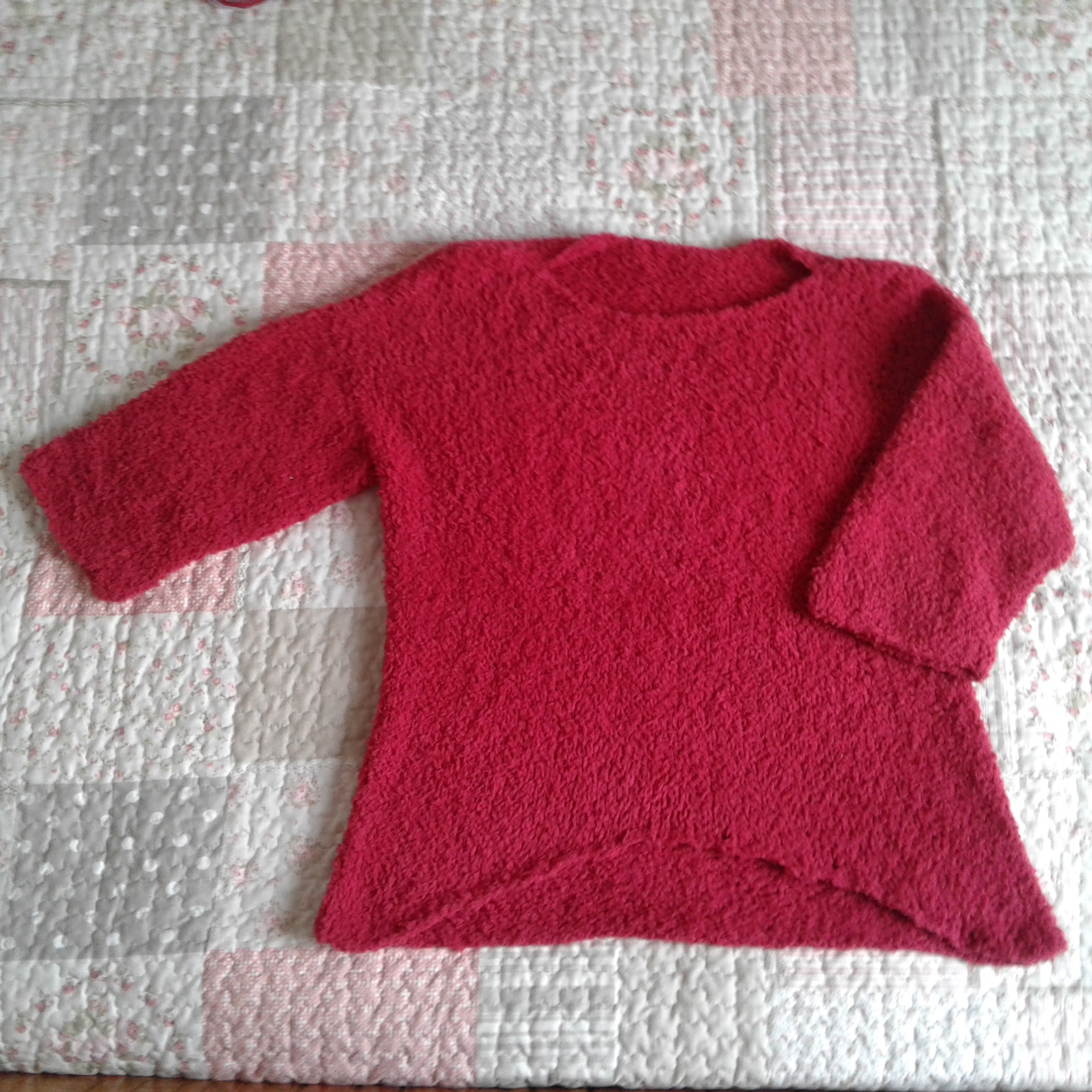 Pull Doudou Femme Rouge T42 44 Mode Femme Par Espritricot