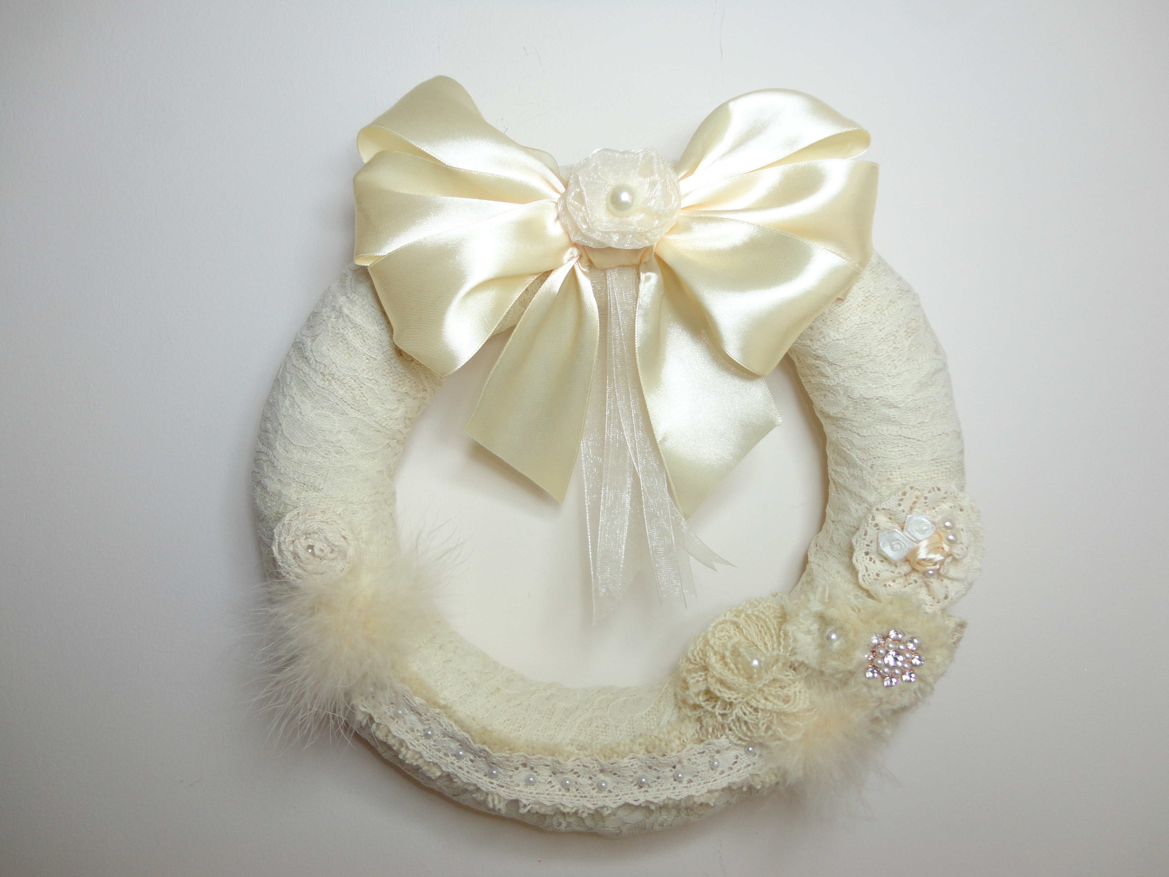 Couronne shabby chic pour porte d'entrée emma ...