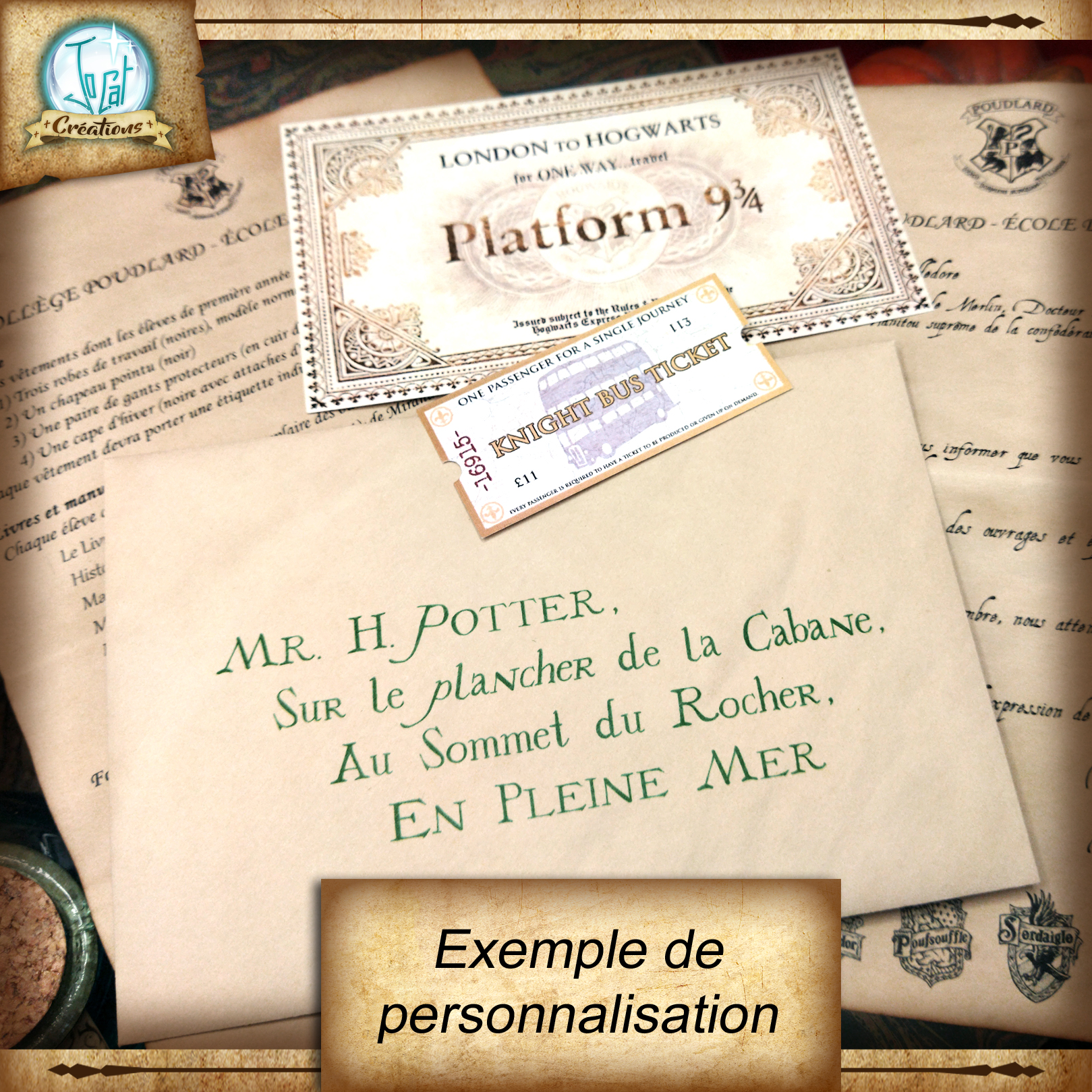 Enveloppe - Harry Potter - Papier à lettres