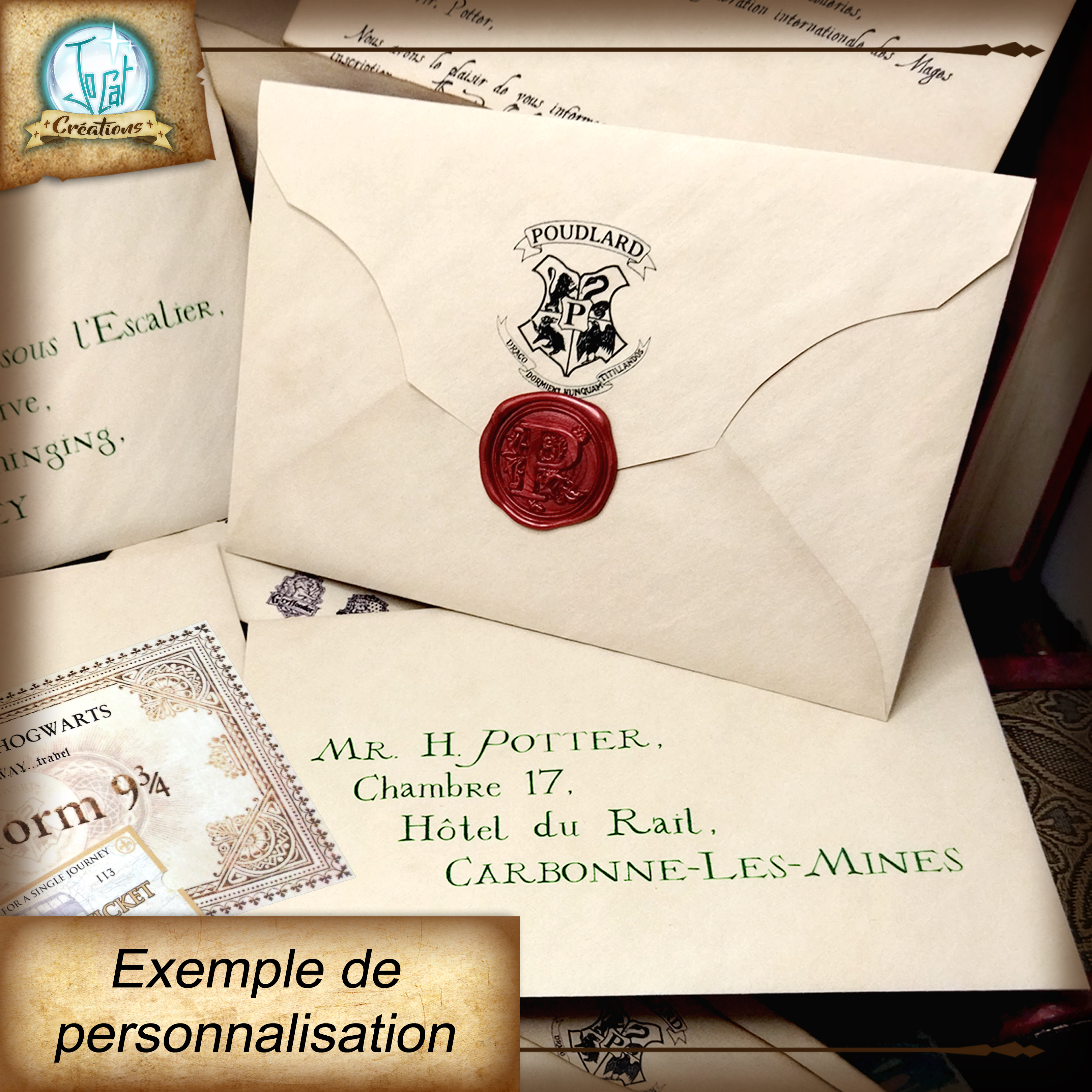 Enveloppe - Harry Potter - Papier à lettres