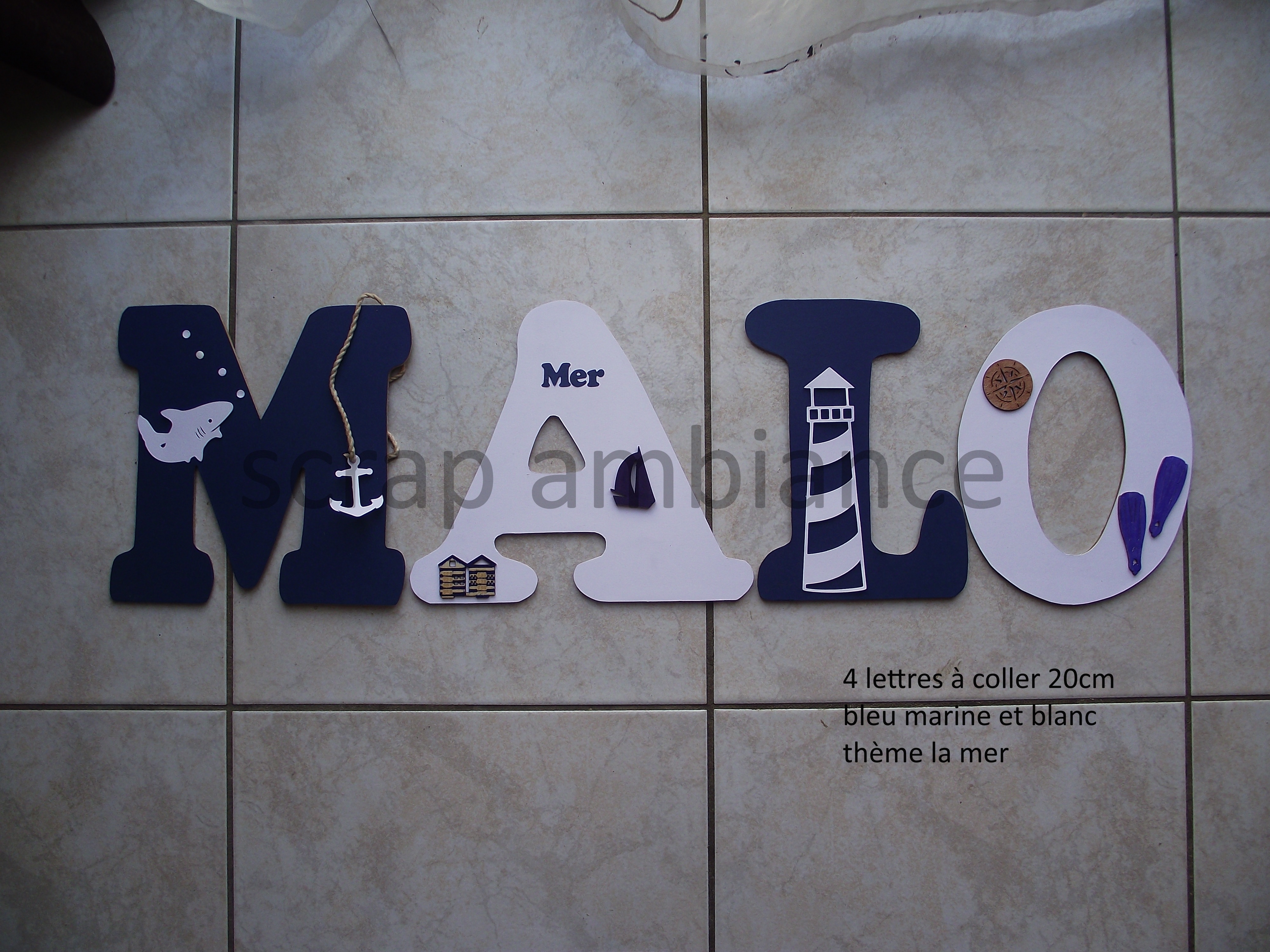 lettres à coller