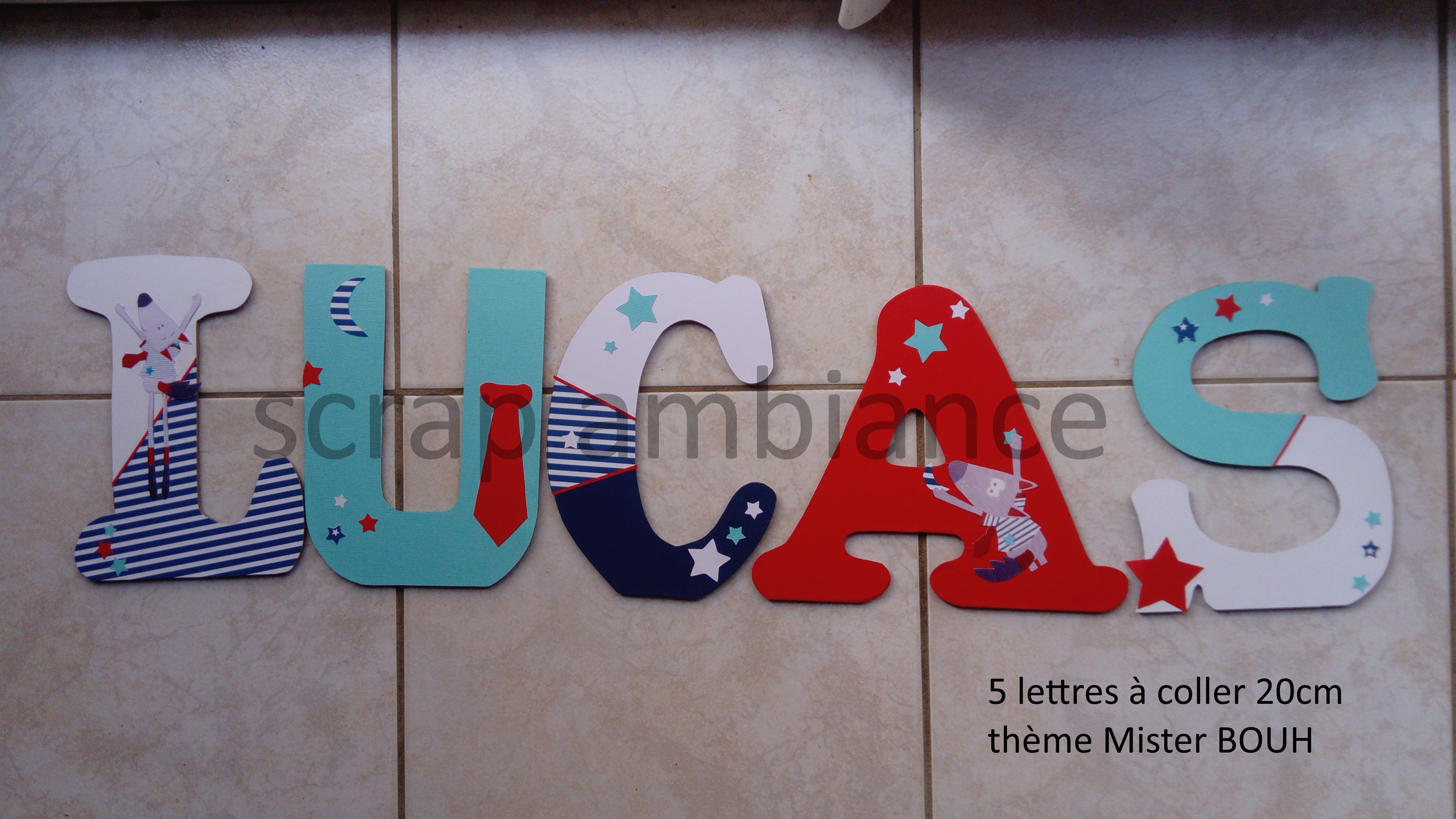 lettres à coller