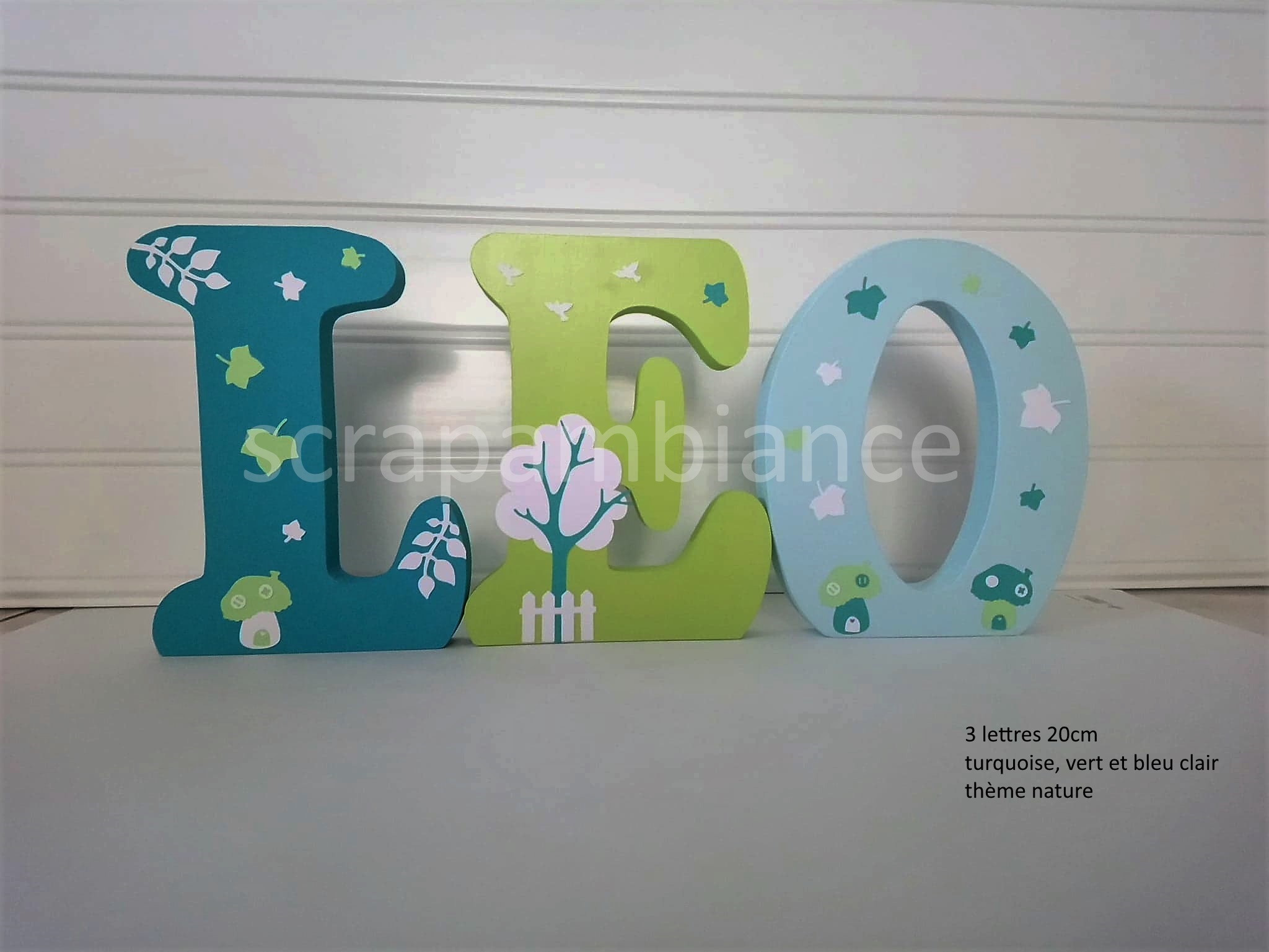 lettres en bois prenom