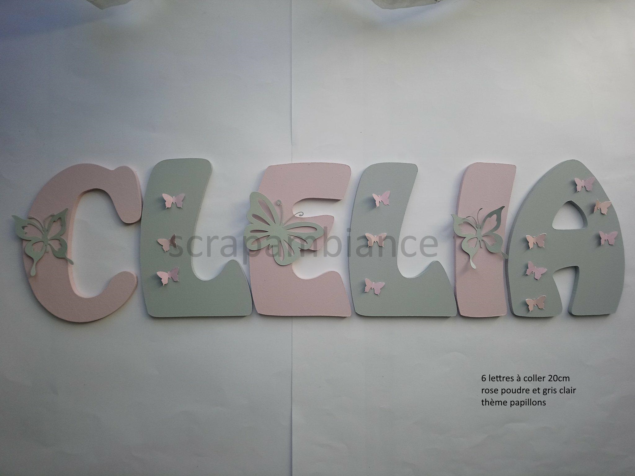 lettre à coller sur tissu