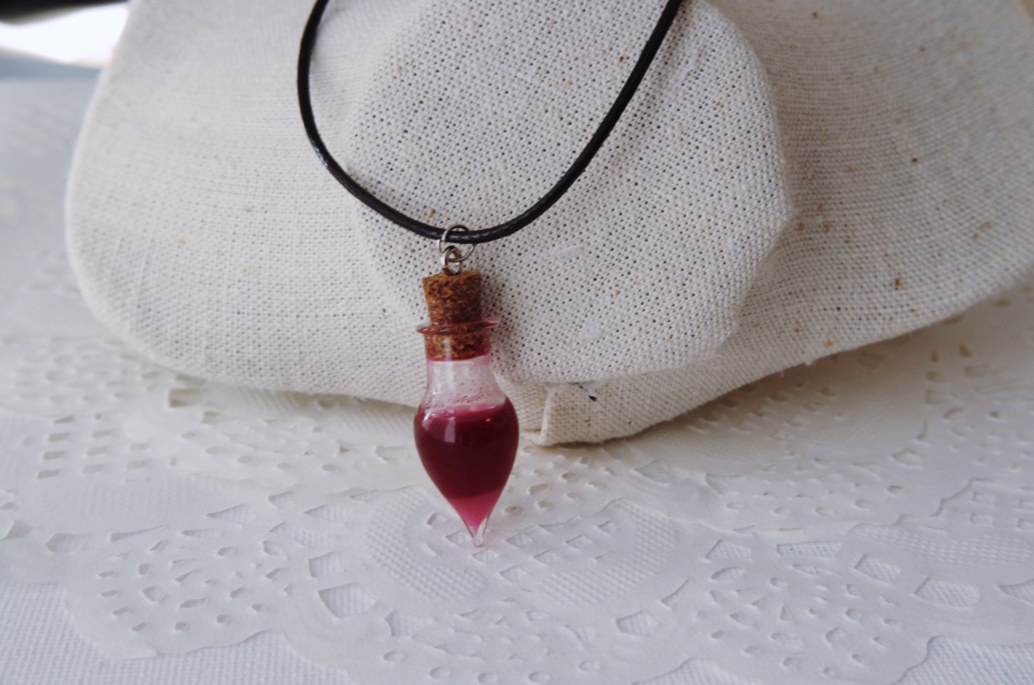 Gothic choker blood drop necklace 