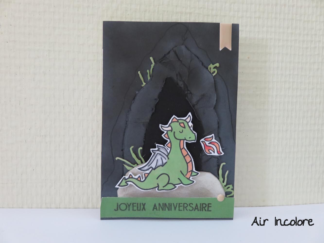 Carte Anniversaire De Gentil Dragon Papeterie Cartes Anniversaire Par Air Incolore