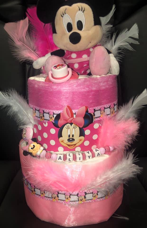 Gateaux De Couches Minnie Enfants Cadeaux Naissance Par Paradisdescouches Gateaux De Couches Minnie Enfants Cadeaux Naissance Par Paradisdescouches