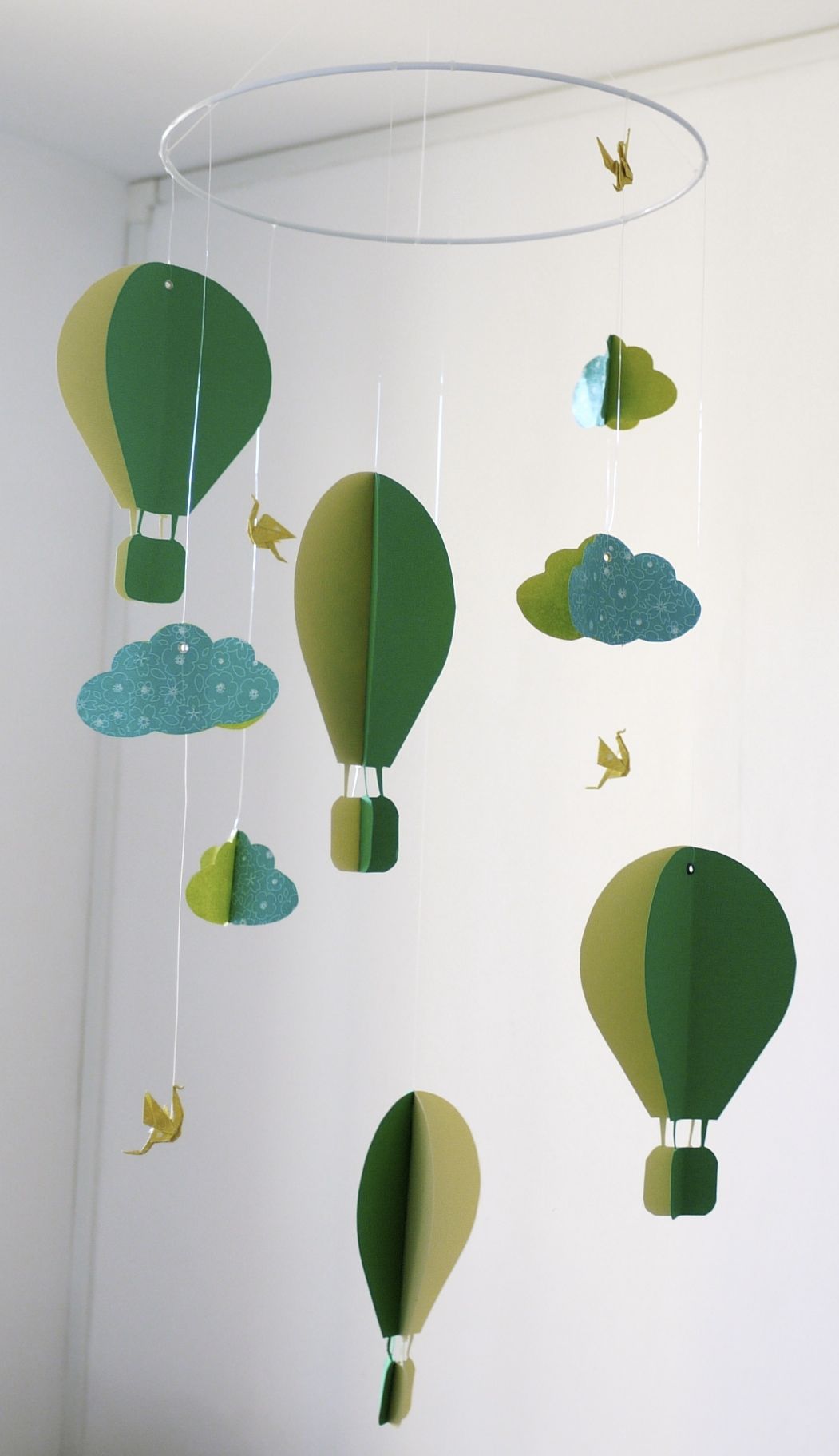 Mobile Bebe Origami Papier Suspension En Spirale Chambre Bebe Montgolfiere Oiseau Nuage Vert Jaune Babyshower Accessoires Bebe Par Parisdepapiers Mobile Bebe Origami Papier Suspension En Spirale Chambre Bebe Montgolfiere Oiseau Nuage Vert Jaune Babyshower Accessoires Bebe Par Parisdepapiers