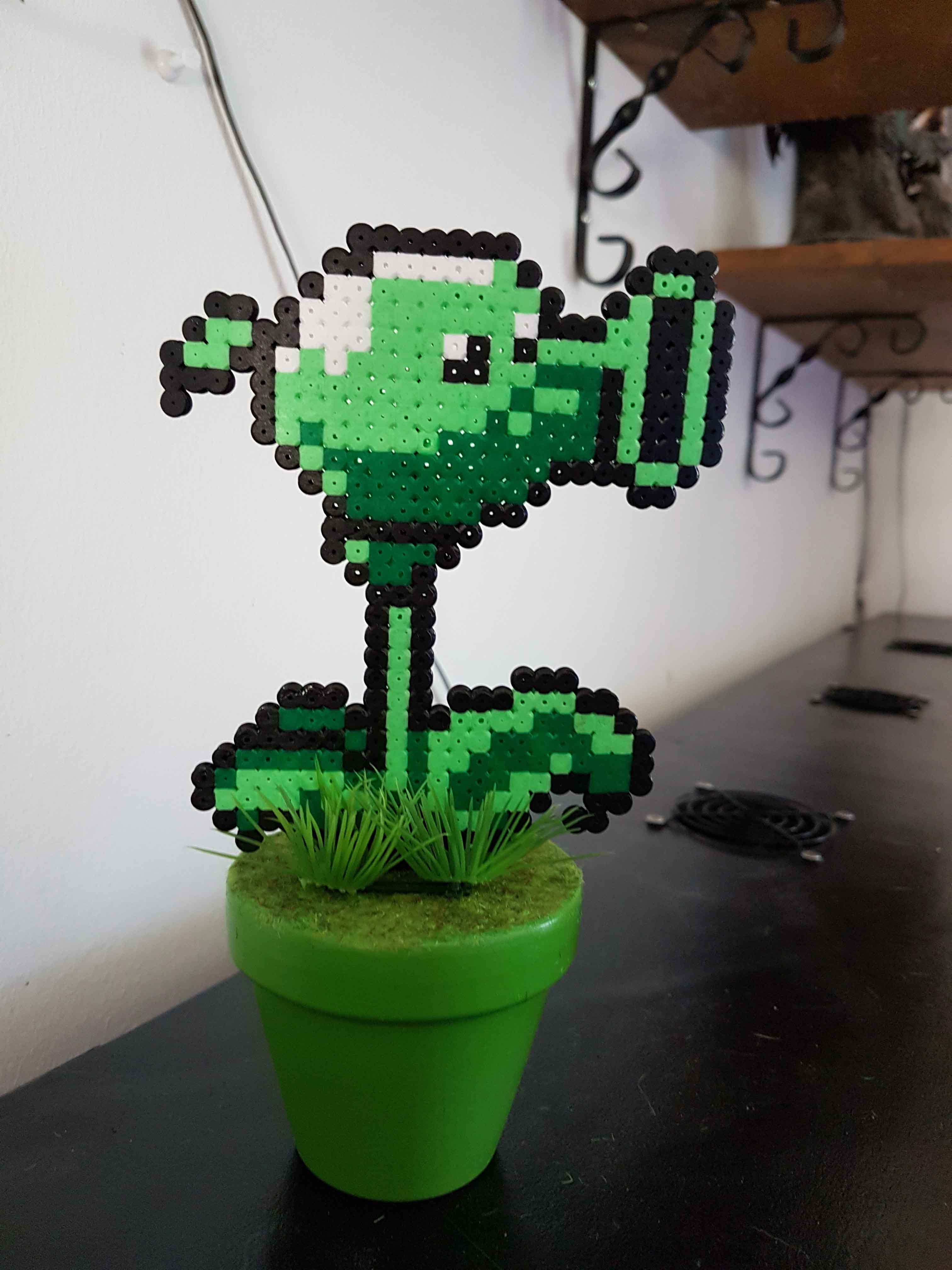 Fleur pixel art plante vs zombie  accessoires maison 