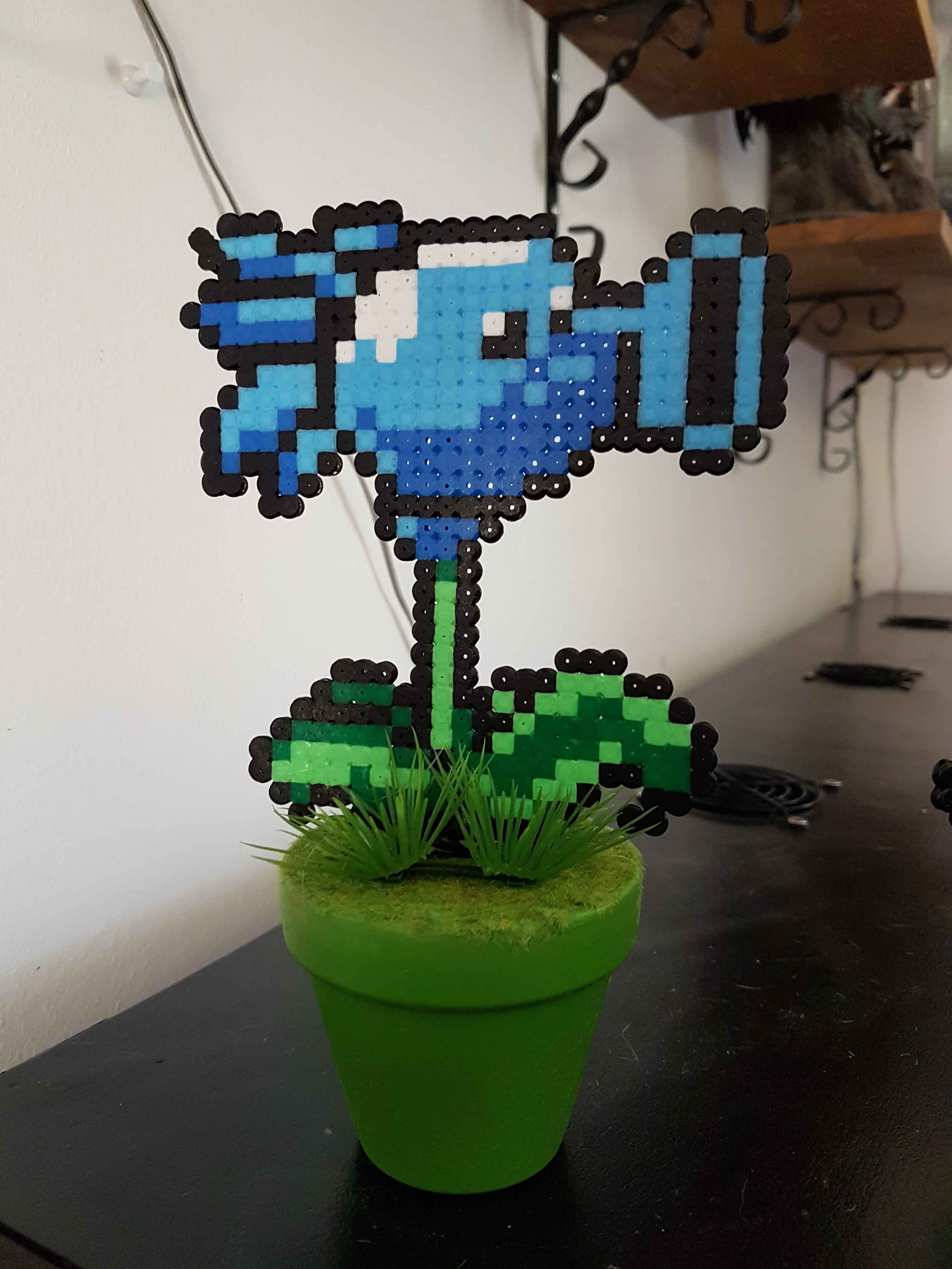 Fleur pixel art plante vs zombie  accessoires maison 