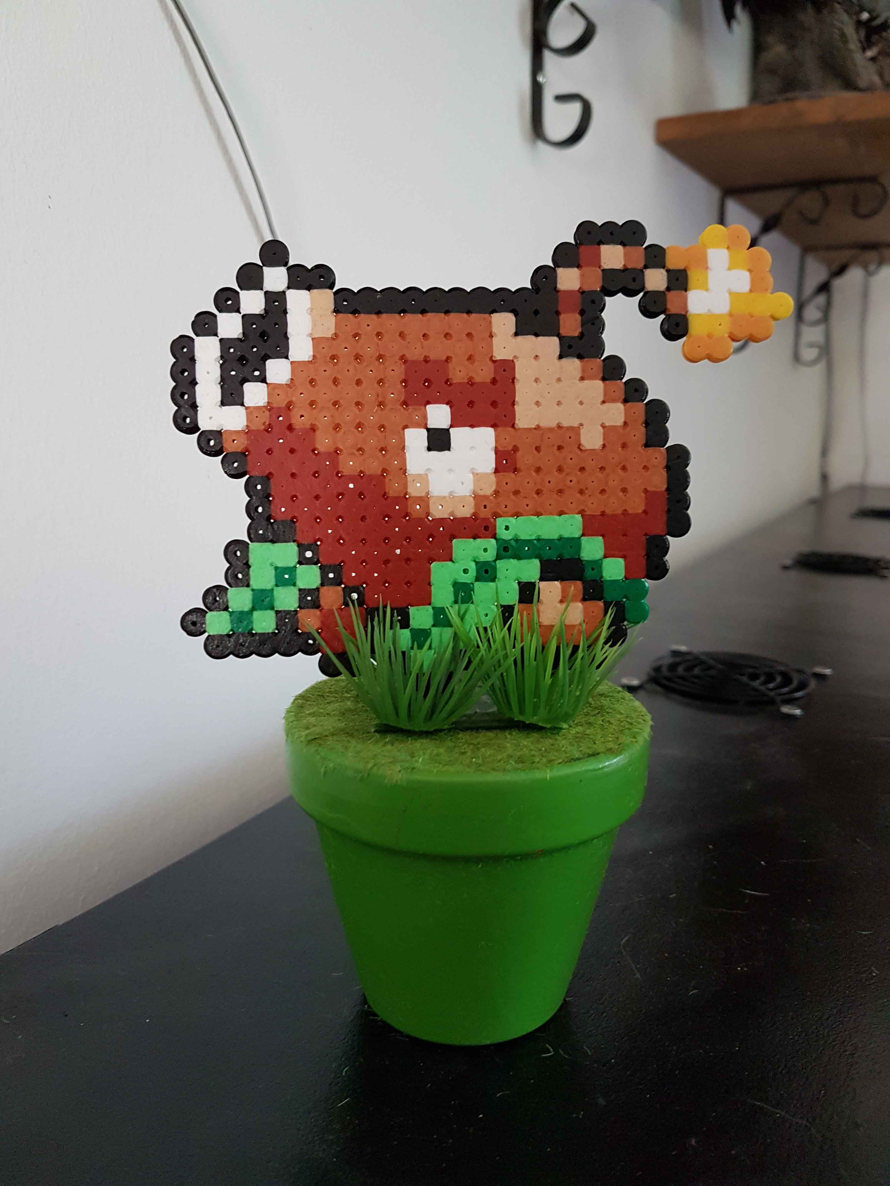 Fleur pixel art plante vs zombie  accessoires maison 