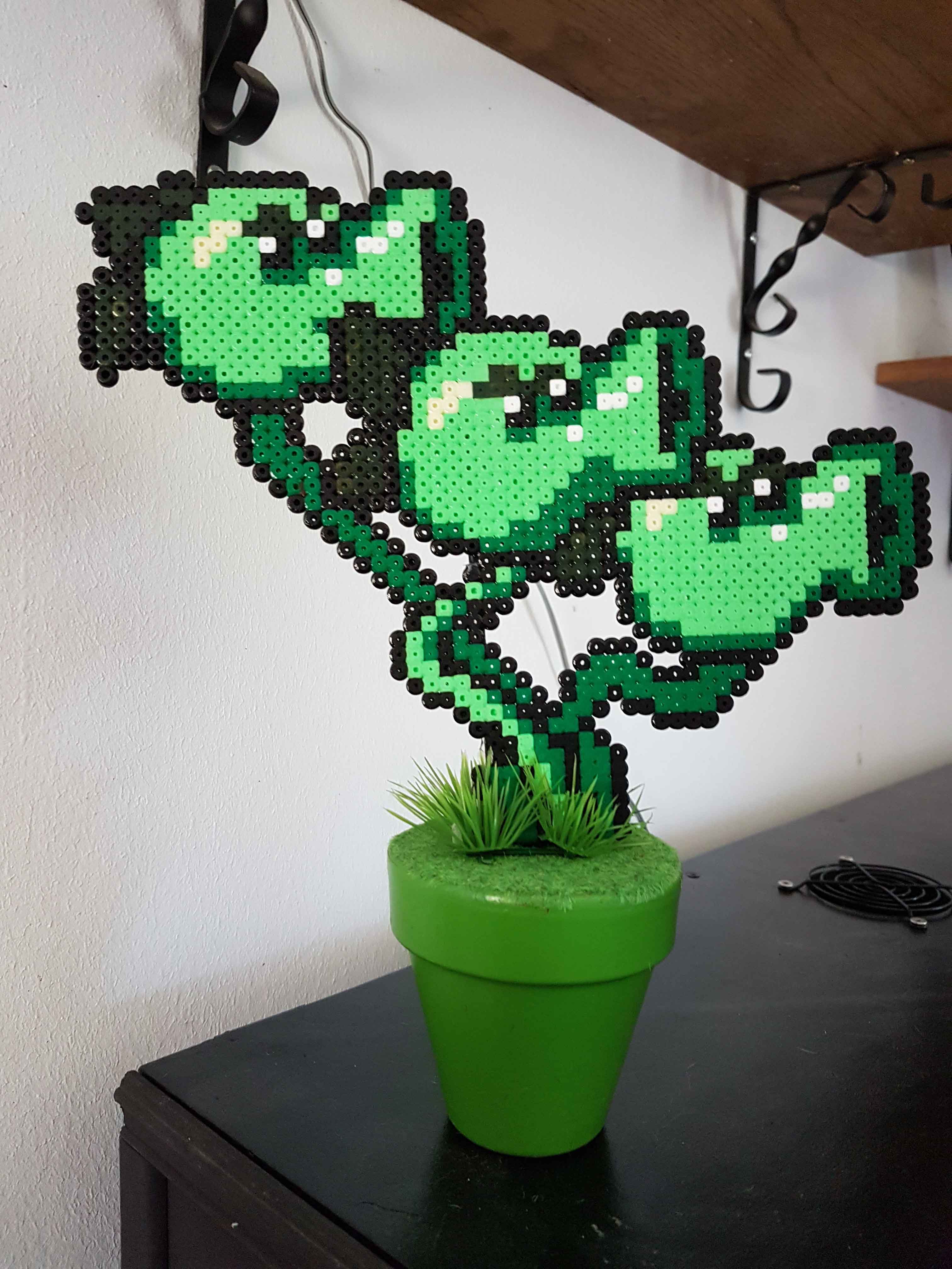 Fleur pixel art plante vs zombie  accessoires maison 