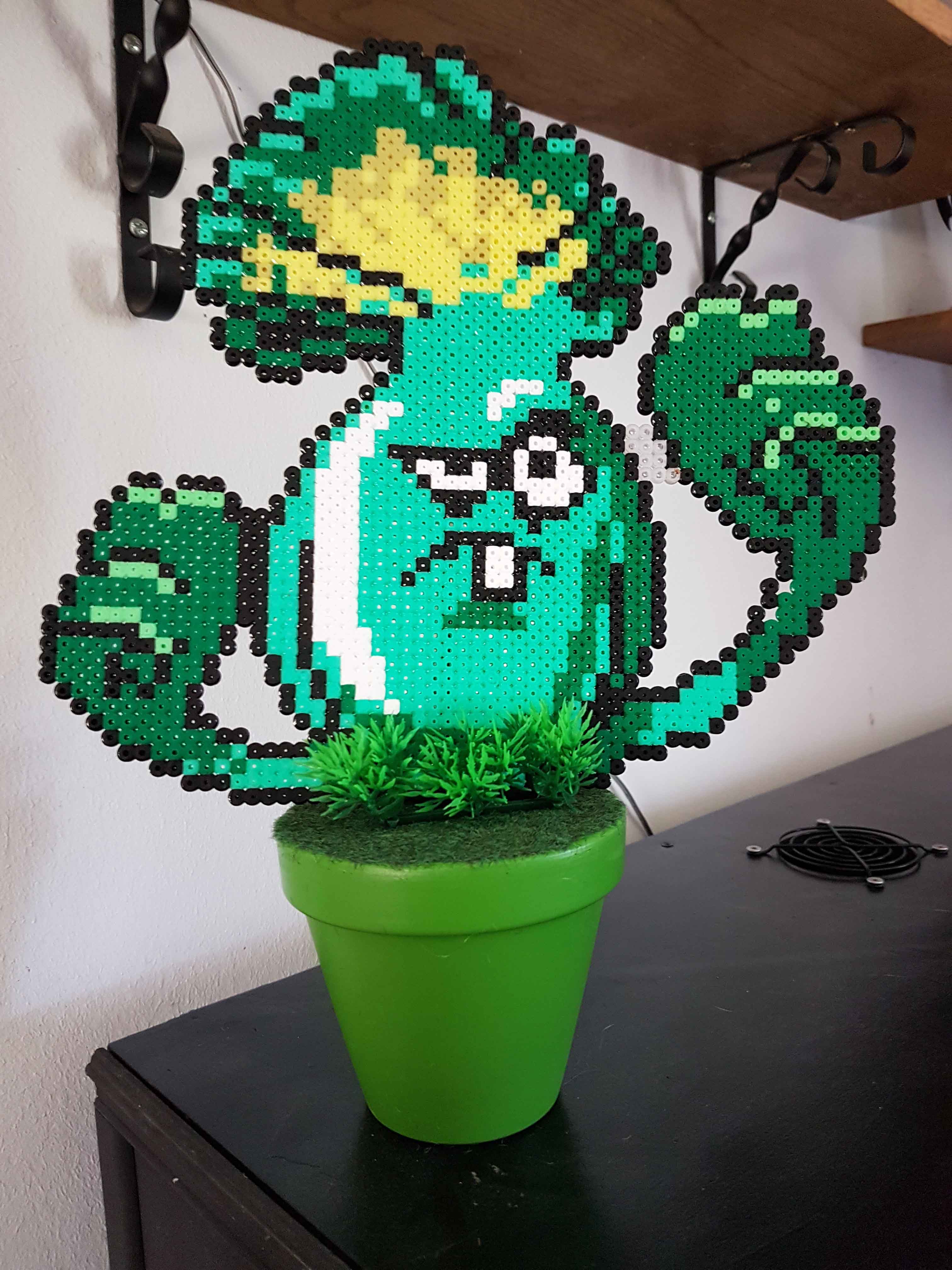 Fleur pixel art plante vs zombie  accessoires maison 