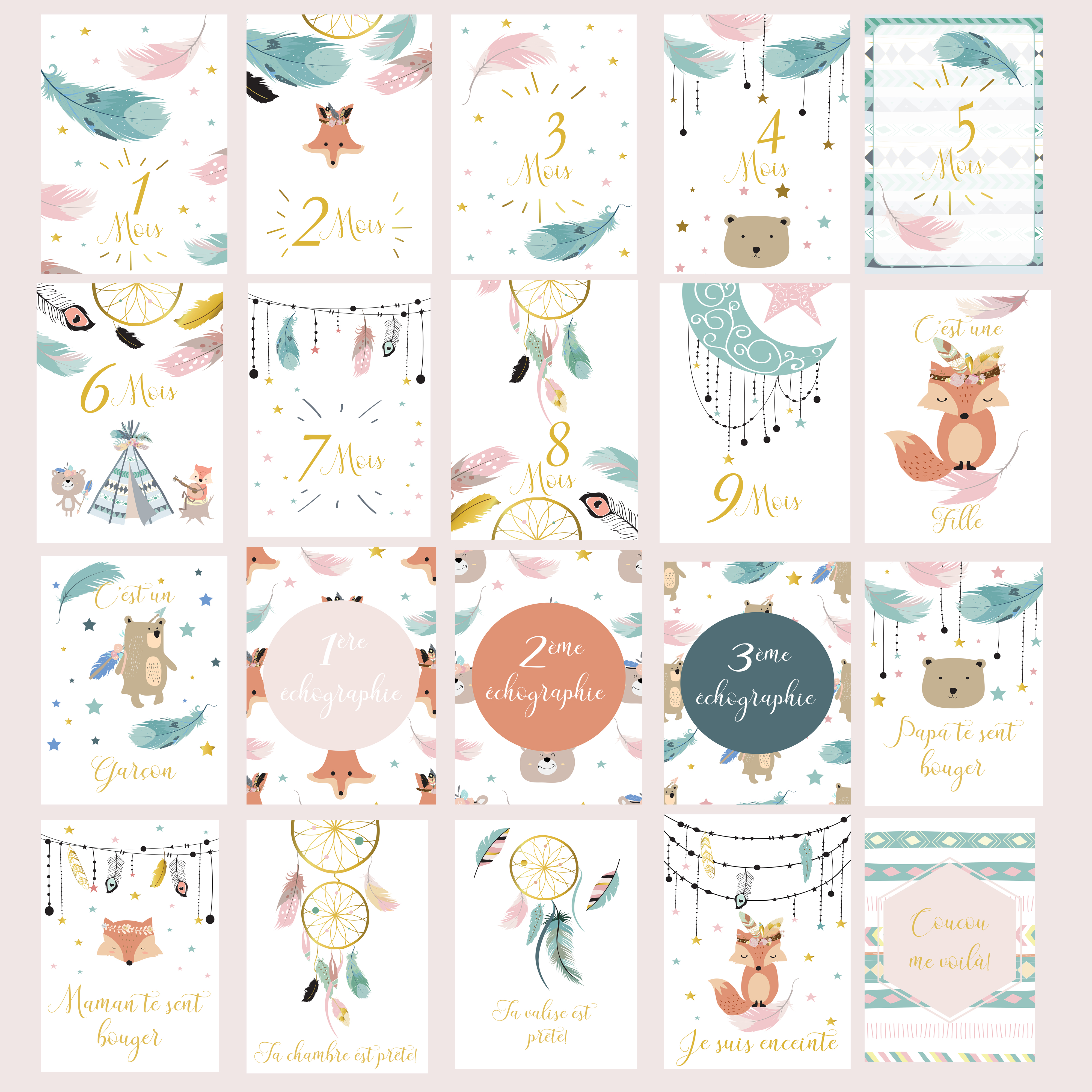 Carte Etape Grossesse Carte De Grossesse Evolutive Carte Mois Grossesse Carte Grossesse Carte Etape Grossesse En Francais Cartes Mois Par Moi Grossesse Carte Souvenir Grossesse Accessoires Bebe Par Mimicarte