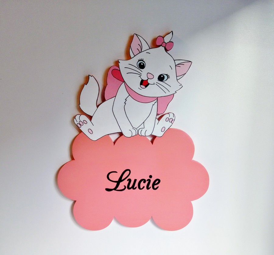 Plaque De Porte De Chambre Decorative Avec Marie Enfants Mode Bebe Fille Par Lescreationsenboisdemaryline