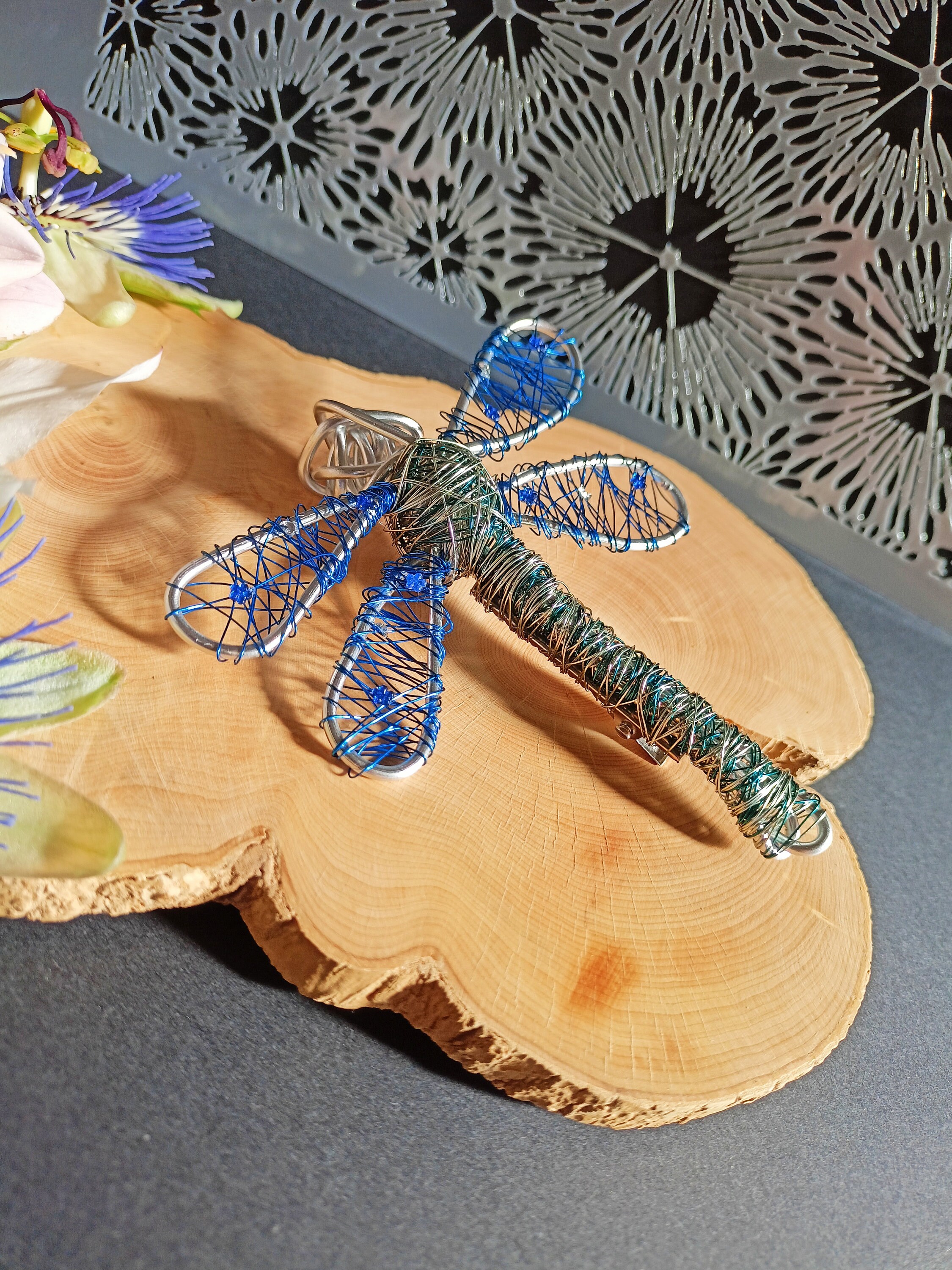 Barrette florale rose gold Bijou de cheveux pince paillette doré