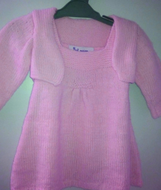 Tricot Robe Bebe Fille Accessoires Mariage Par Alittlemaille