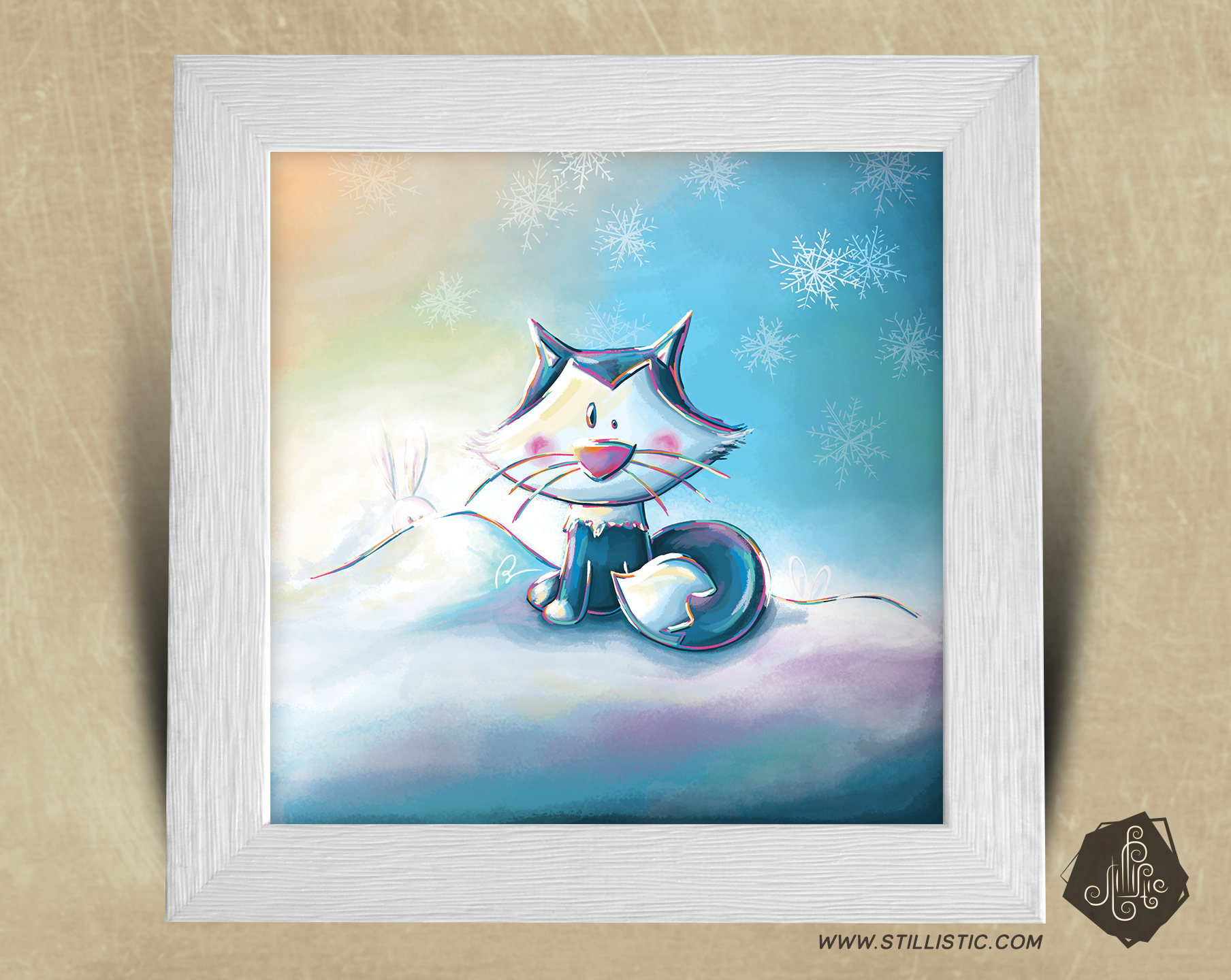 Cadre Carre 25x25 Cadeau Naissance Avec Illustration Renard Polaire Et Lapins Pour Chambre Enfant Bebe Illustrations Dessins Par Stillistic Cadre Carre 25x25 Cadeau Naissance Avec Illustration Renard Polaire Et Lapins Pour Chambre Enfant Bebe Illustrations Dessins Par Stillistic