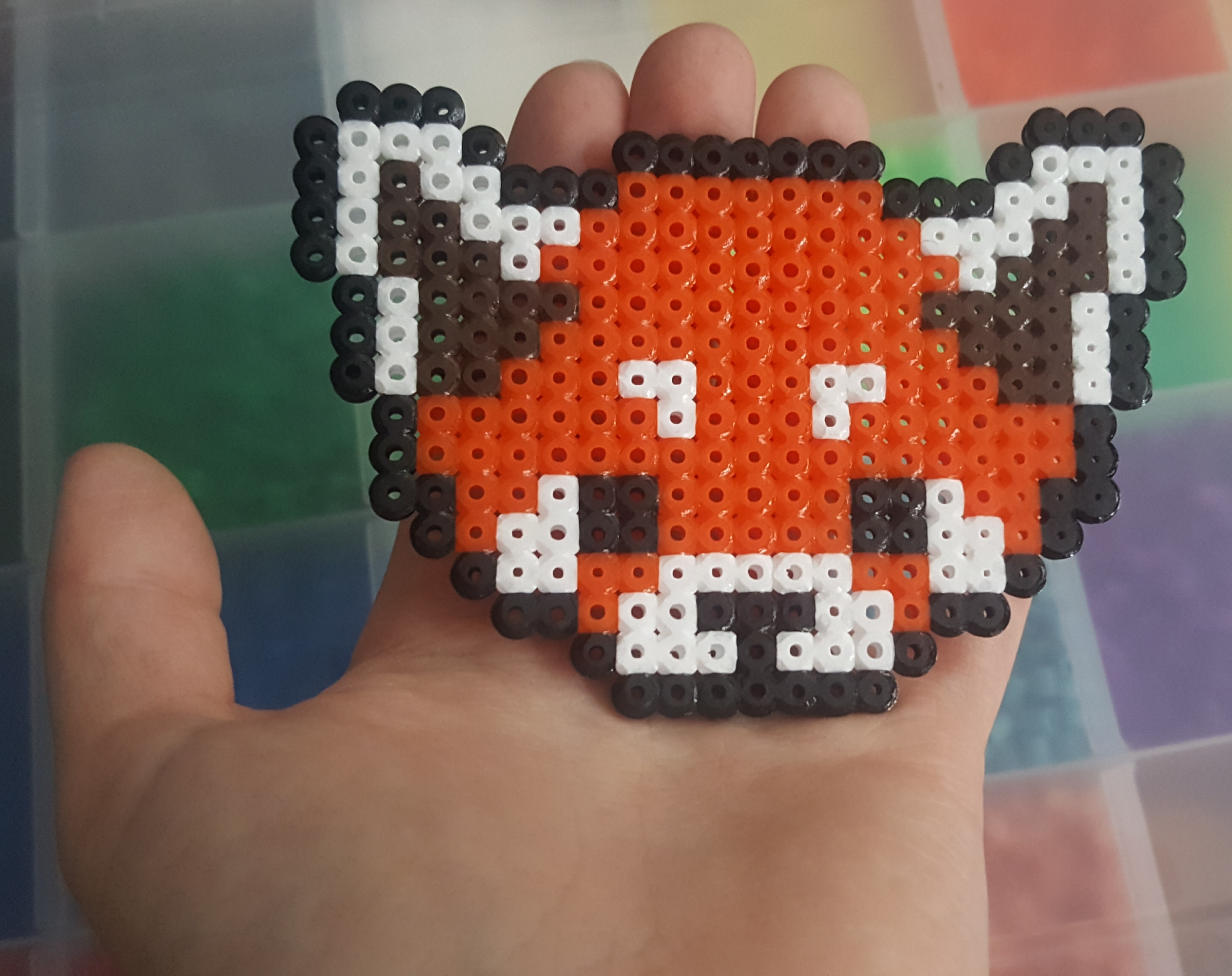 Porte-clés en perles à repasser Hama Panda kawaii - 3 modèles - fait sur  demande