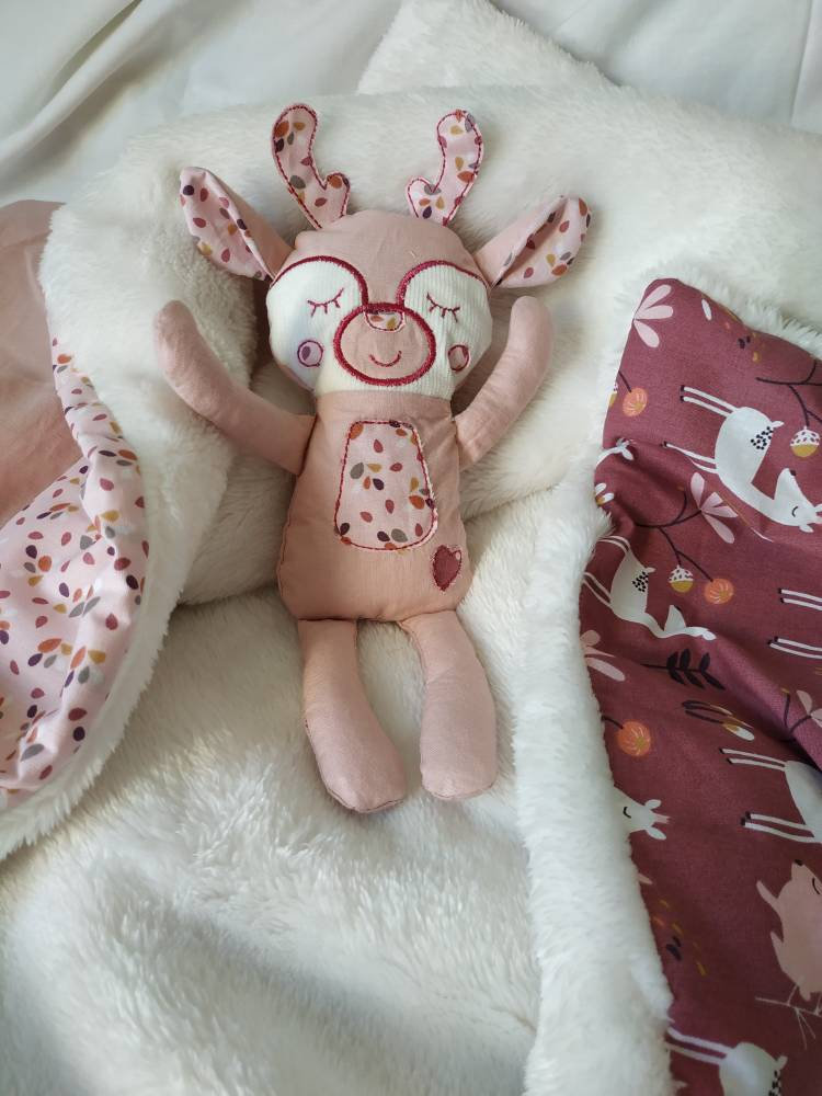 Plaid bébé et doudou - couverture bébé - Mon Coffret Naissance