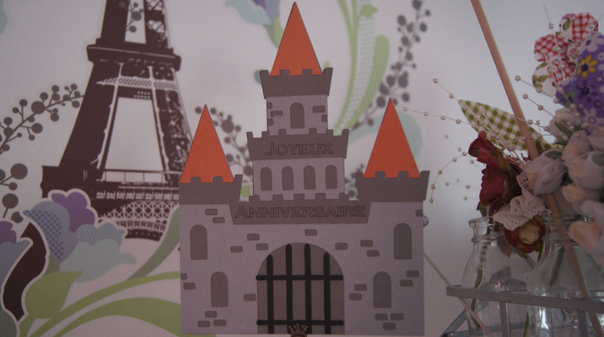 Belle Carte D Anniversaire Garcon Chateau Par Ladiescrap