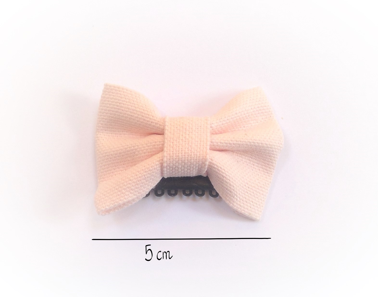 Barrette cheveux fille rose pâle unie - Nelly