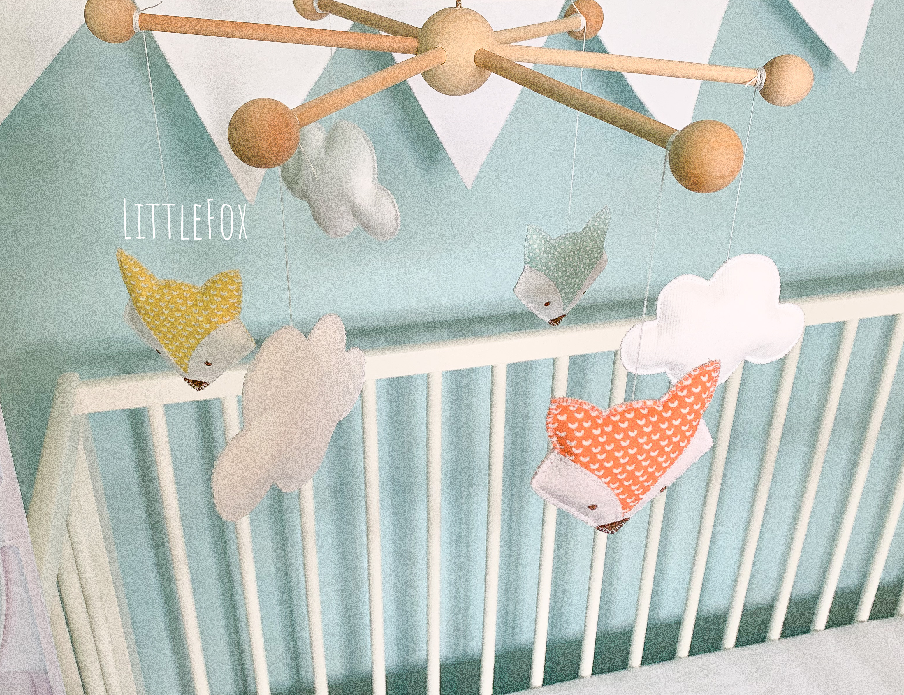 Mobile Bebe Renards Accessoires Bebe Par Littlefoxforbaby Mobile Bebe Renards Accessoires Bebe Par Littlefoxforbaby