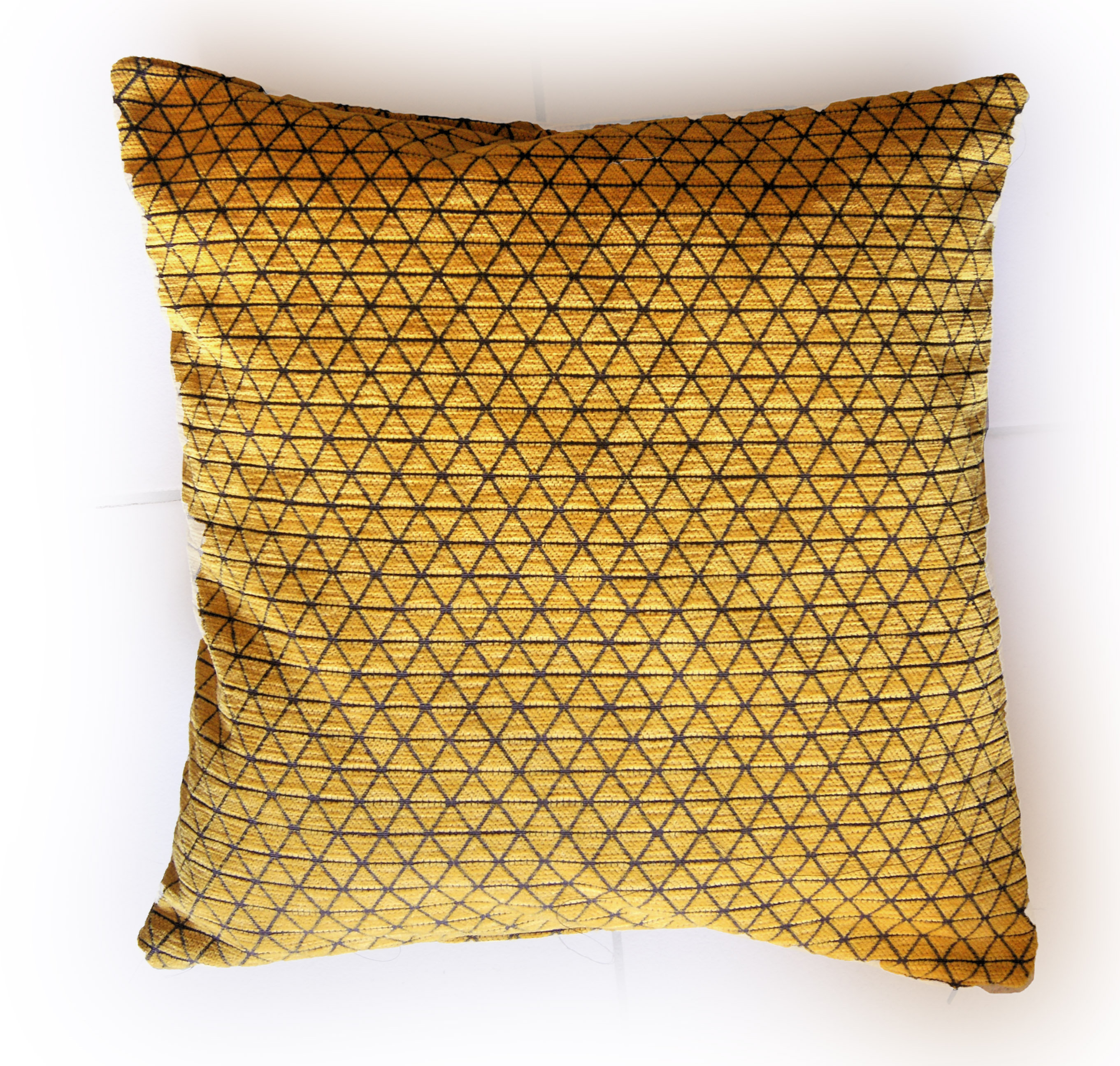 Artscope Lot De 4 Housses De Coussin Extérieur Jaune Géométrique 30x50cm - Imperméables Pour Jardin Et Salon