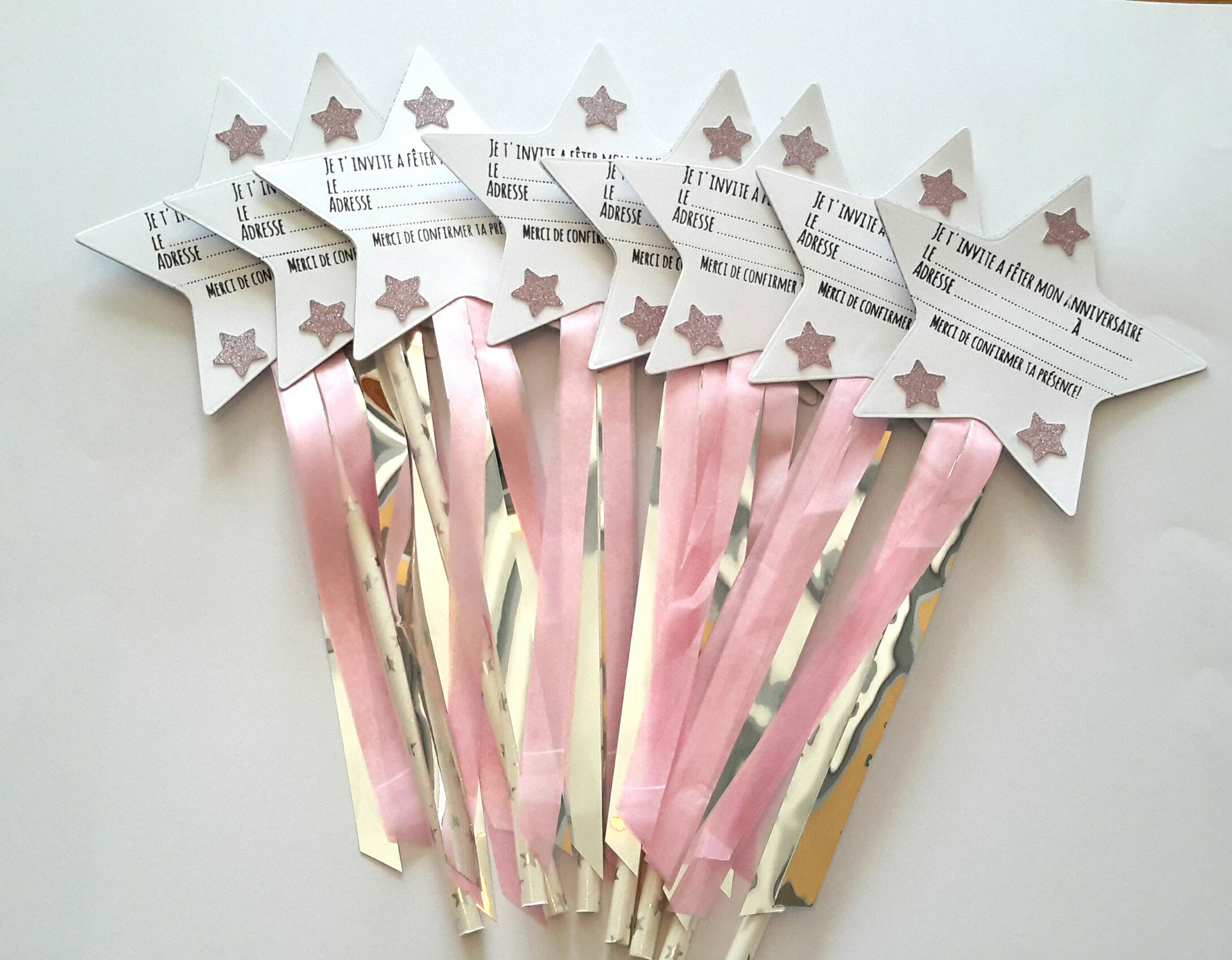 Lot De 8 Cartes D Invitations Anniversaire Abracadabra Par Lot De 8 Cartes D Invitations Anniversaire Abracadabra Par
