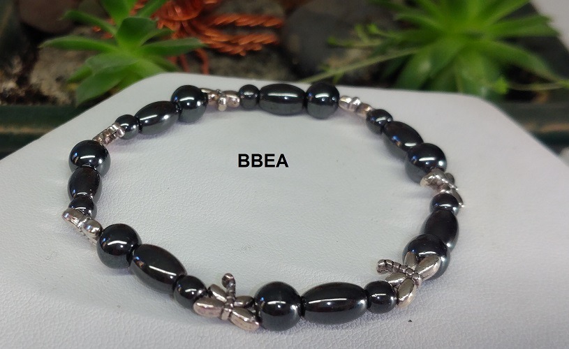 Bracelet bien-être en hématite,pierre de la détente et du sommeil ...