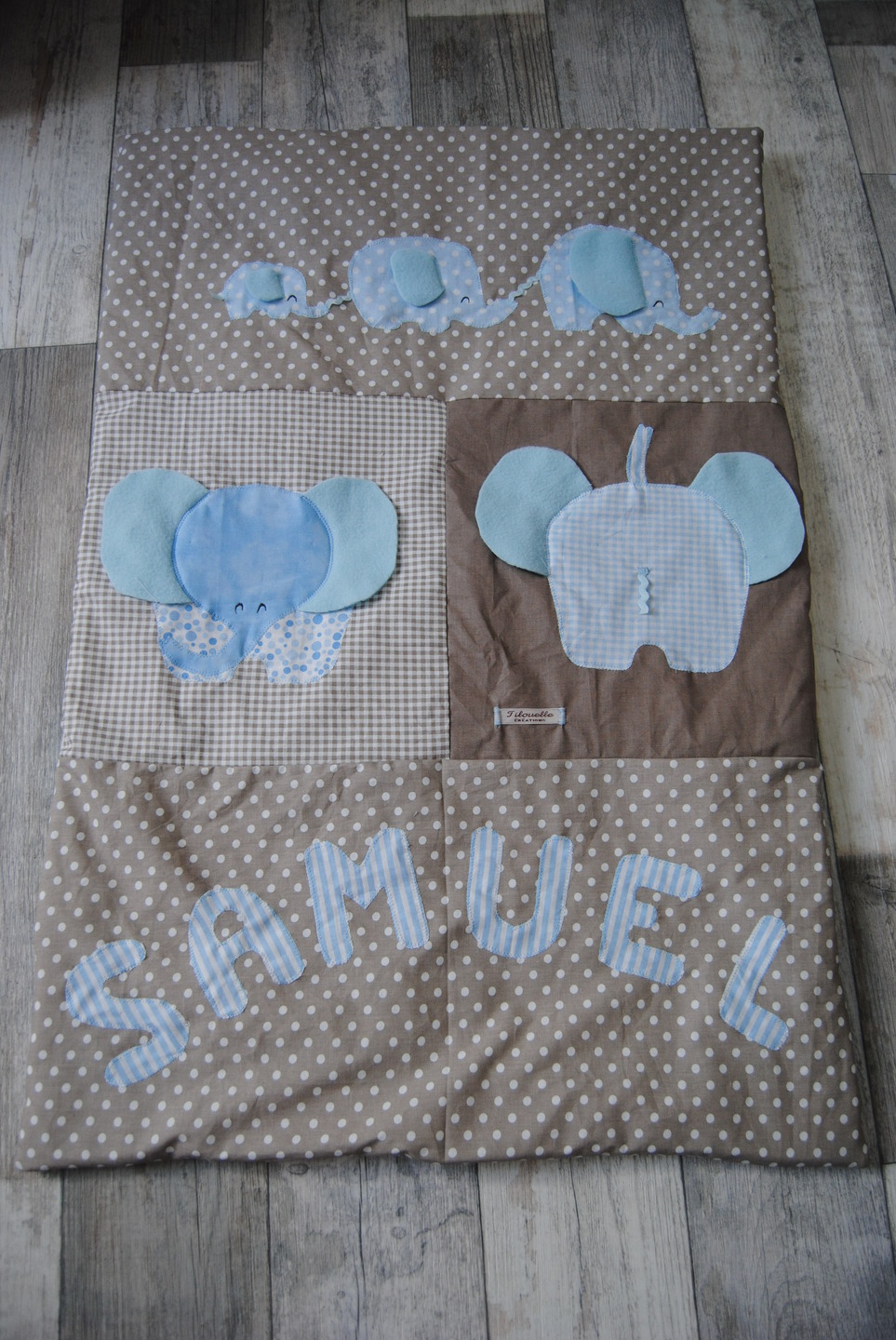 Couverture Bebe Personnalisable Theme Elephants Pour Samuel Enfants Linge De Lit Enfant Par Tilouelle