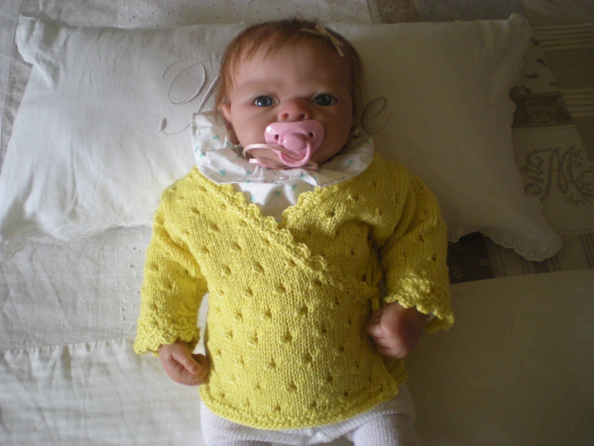 Gilet jaune top bebe