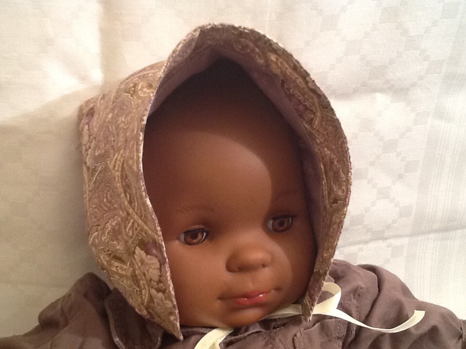 Bonnet beguin bebe fille coton et lin par nanymadecreas1957