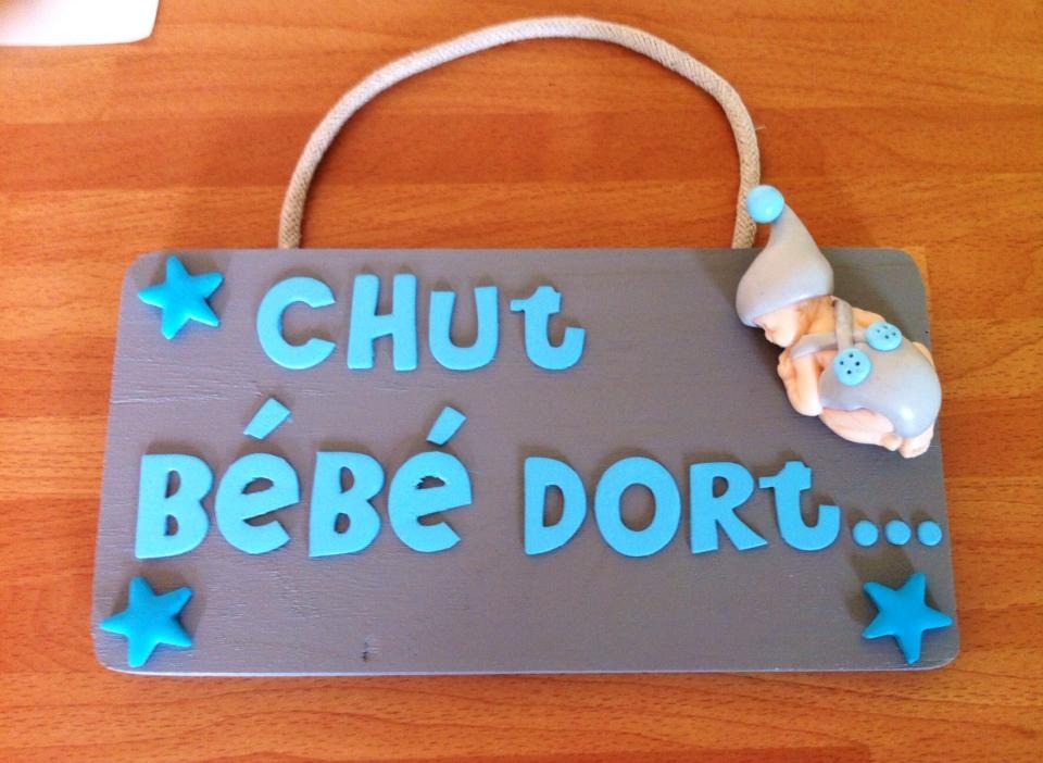 Plaque De Porte Bebe Chut Bebe Dort Decoration Pour Enfants Par Lafeebulle