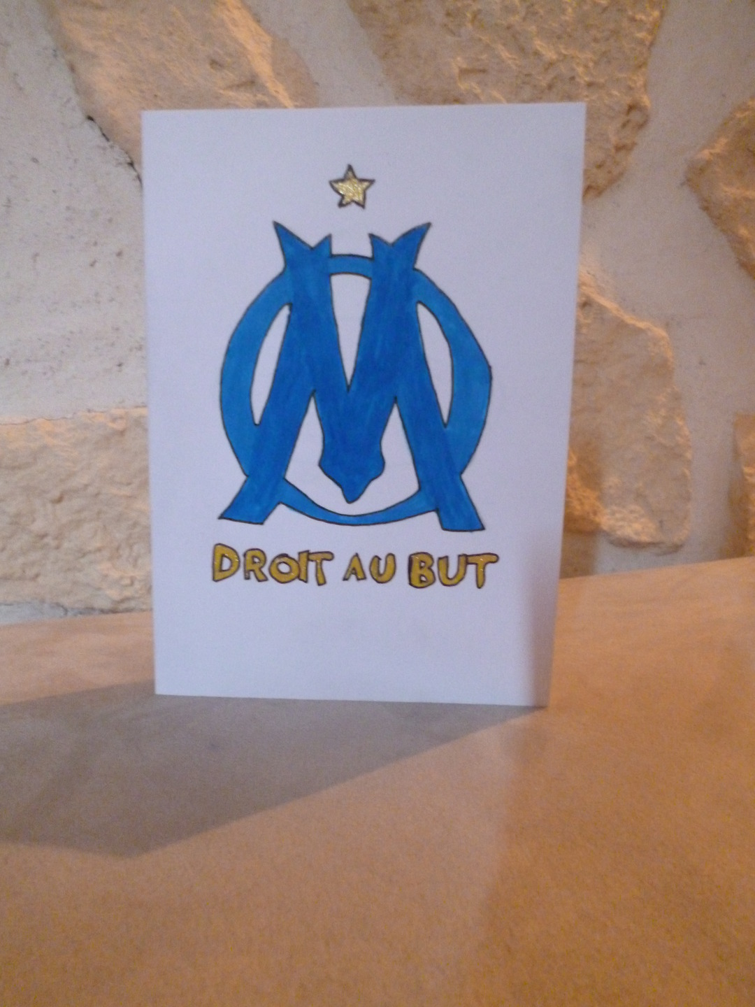 Carte Joyeux Anniversaire Dessin Le L Olympique Marseille Par Ileauxtrouvailles