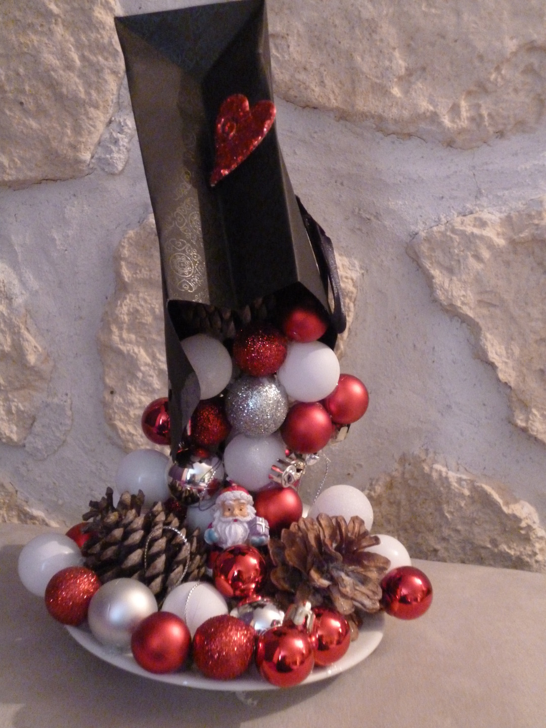 gravity sac de boule de noel renvers