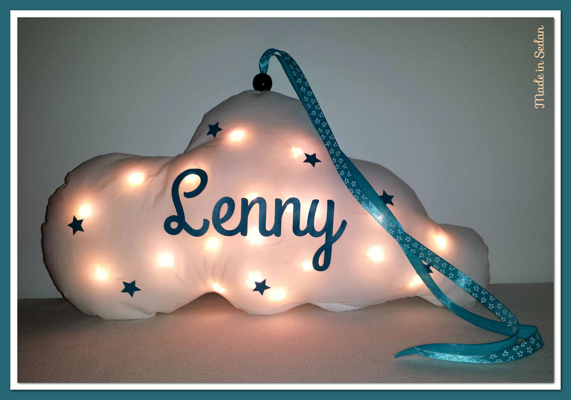 Veilleuse Lumineuse Nuage Personnalisee Prenom De L Enfant Sacs Porte Monnaie Portefeuilles Par Madeinsedan