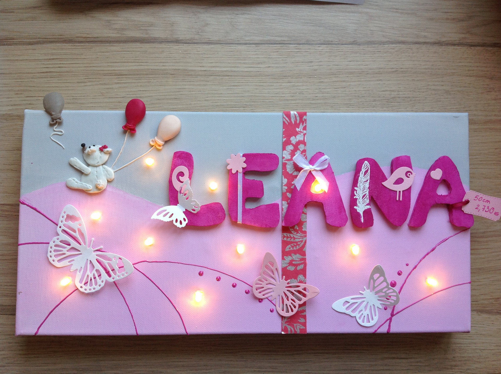 Tableau Bebe Naissance Prenom Nounours x40 Leds Accessoires Bebe Par Alaboiteapraline Tableau Bebe Naissance Prenom Nounours x40 Leds Accessoires Bebe Par Alaboiteapraline
