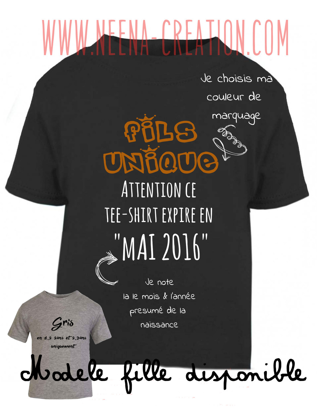 T shirt enfant annonce grossesse clearance