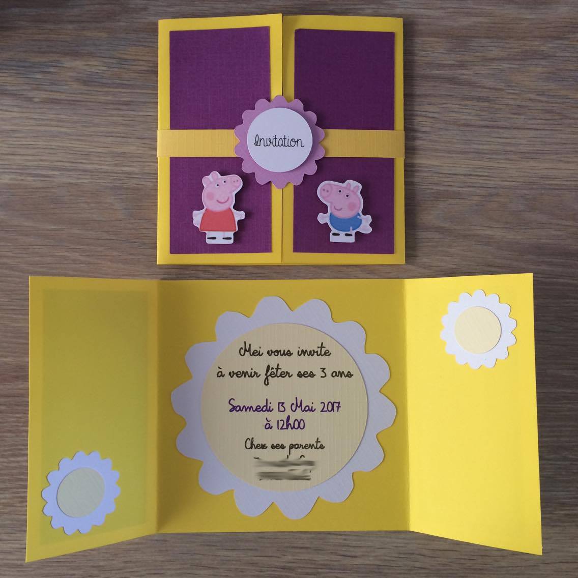 Carte D Invitation Peppa Pig Papeterie Cartes Anniversaire Par Chibicrea Carte D Invitation Peppa Pig Papeterie Cartes Anniversaire Par Chibicrea