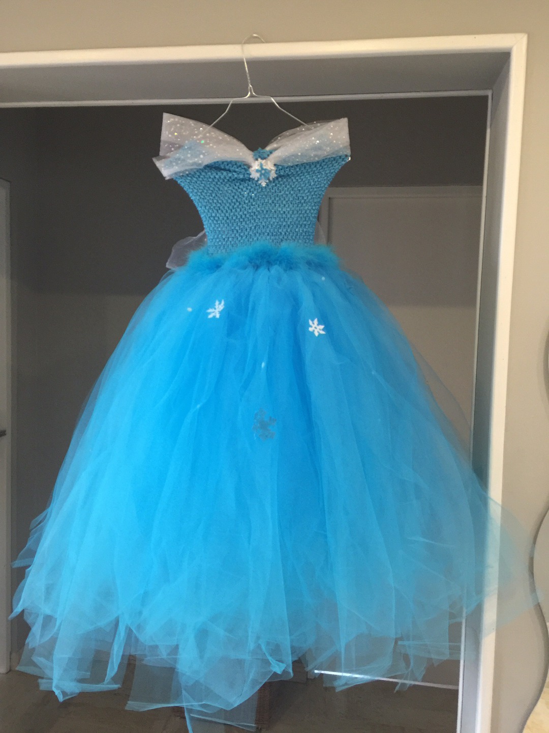 Déguisement Robe de princesse reine des neiges turquoise