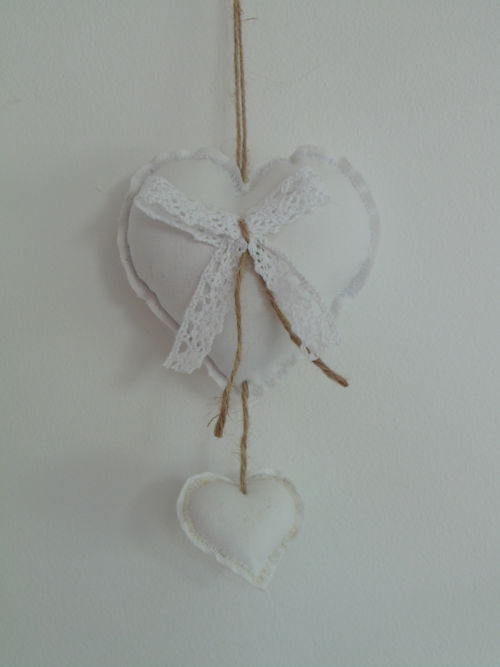 Rembourré Tissu Hanging coeurs gris Polka Dot Chambre À Coucher Décoration Mariage Faveur Rembourré Tissu Hanging coeurs gris Polka Dot Chambre À Coucher Décoration Mariage Faveur