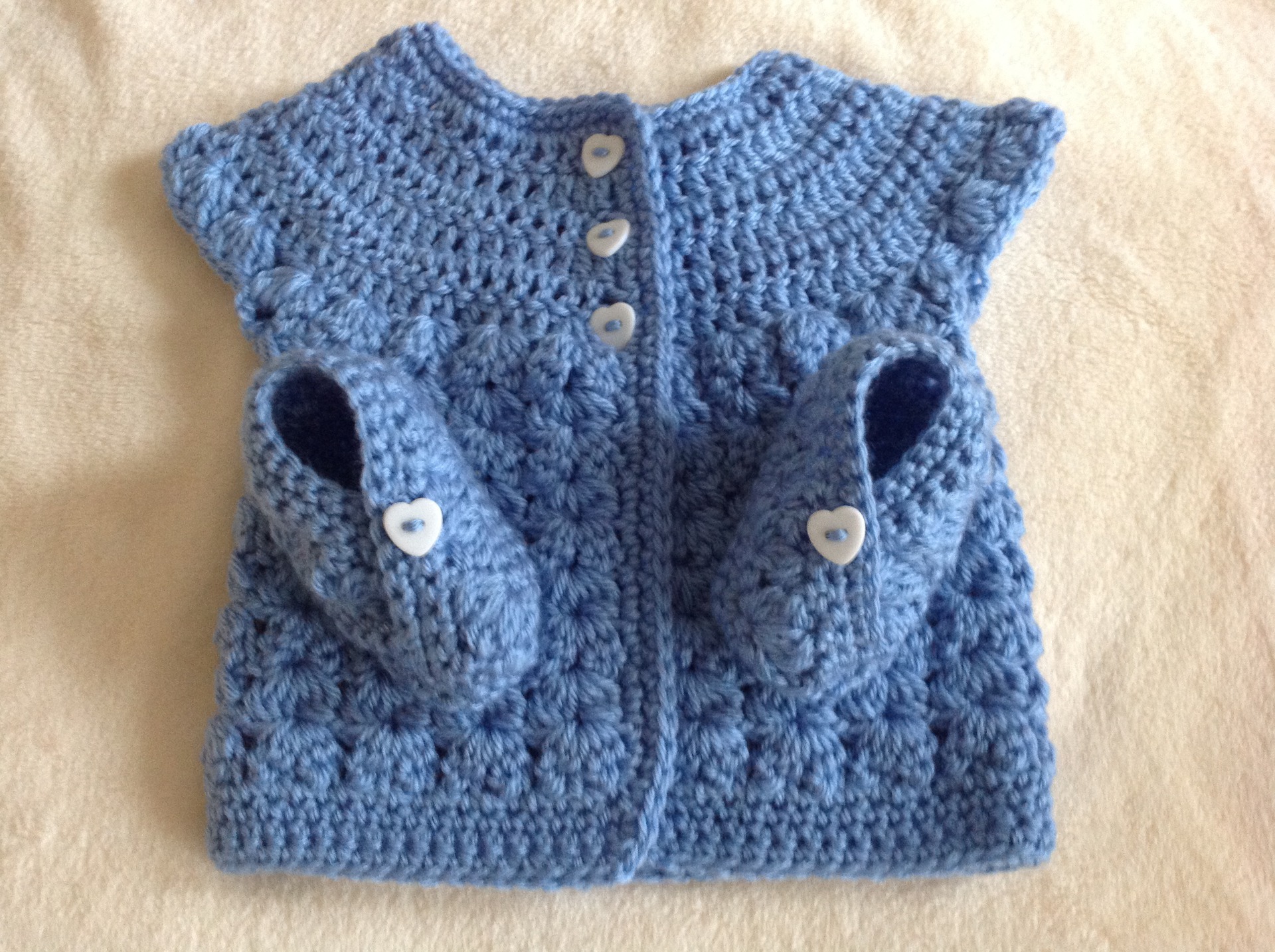 Clothing Shoes Accessories Baby Toddler Clothing Cadeau Naissance Brassiere Bebe Bleue Faite Main Chaussons Qualite Unique Ni