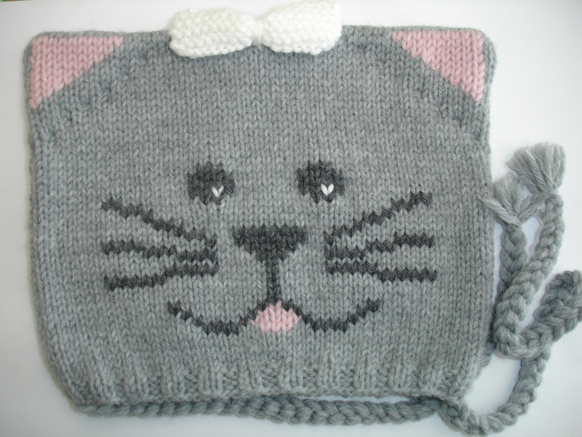 Bonnet Pour Bebe Tricote Main Tete D Animal Chat De La Taille Naissance A 2 Ans Par Souricete Creation