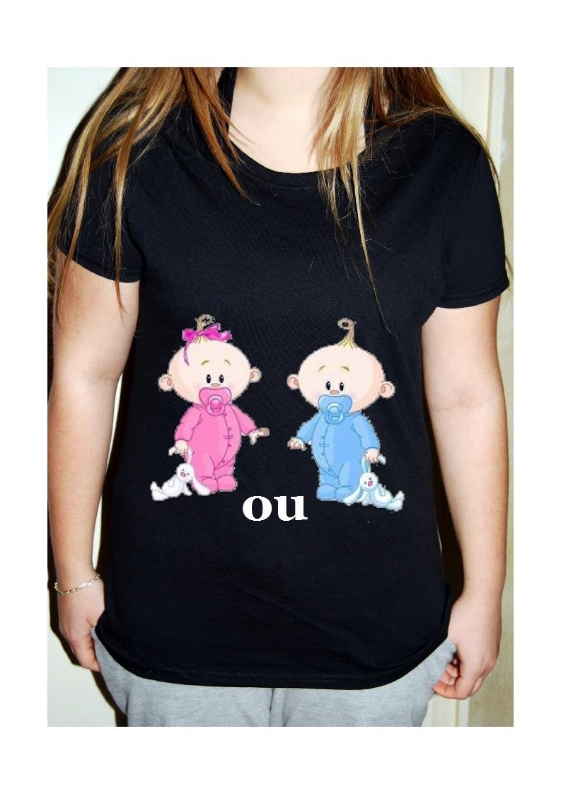 tee shirt femme enceinte fille ou garcon